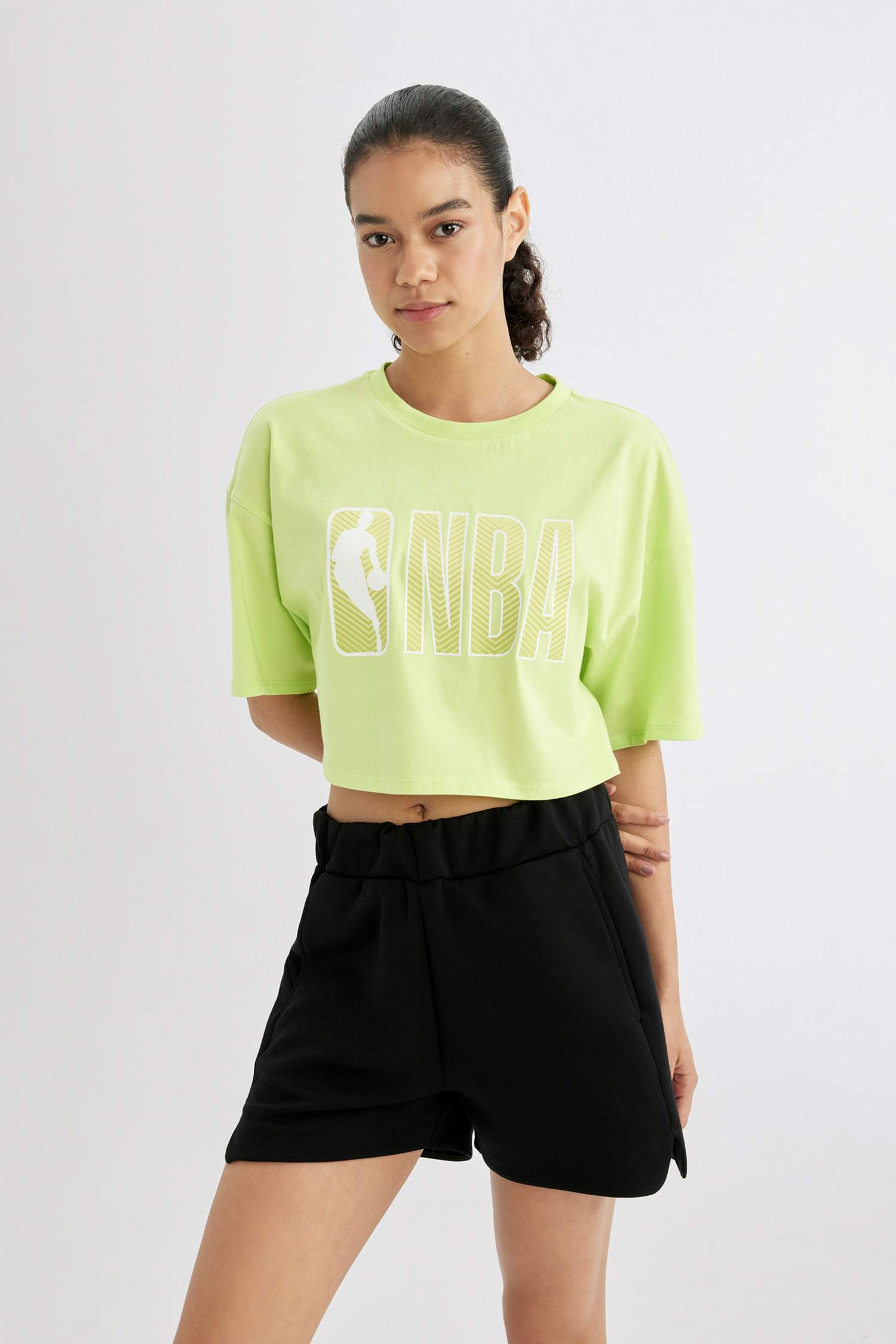 T-Shirt NBA Oversize à Manches Courtes De DefactoFit