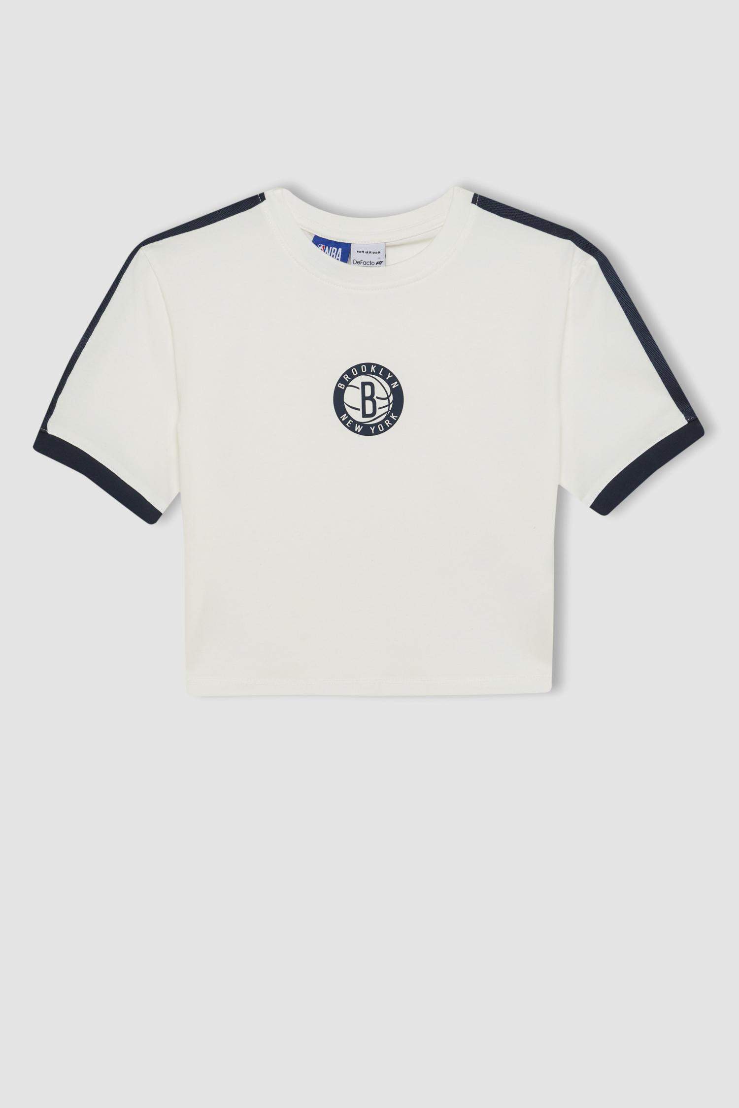 T-Shirt NBA Brooklyn Nets à manches courtes et col rond de DeFactoFit