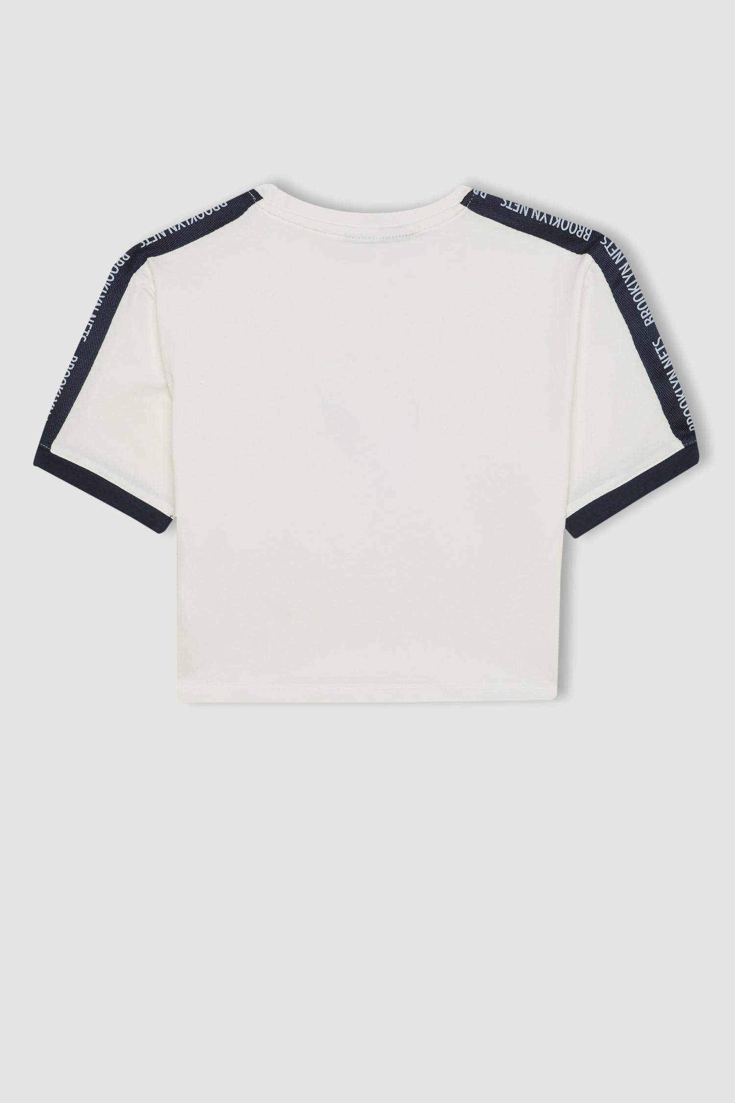 T-Shirt NBA Brooklyn Nets à manches courtes et col rond de DeFactoFit