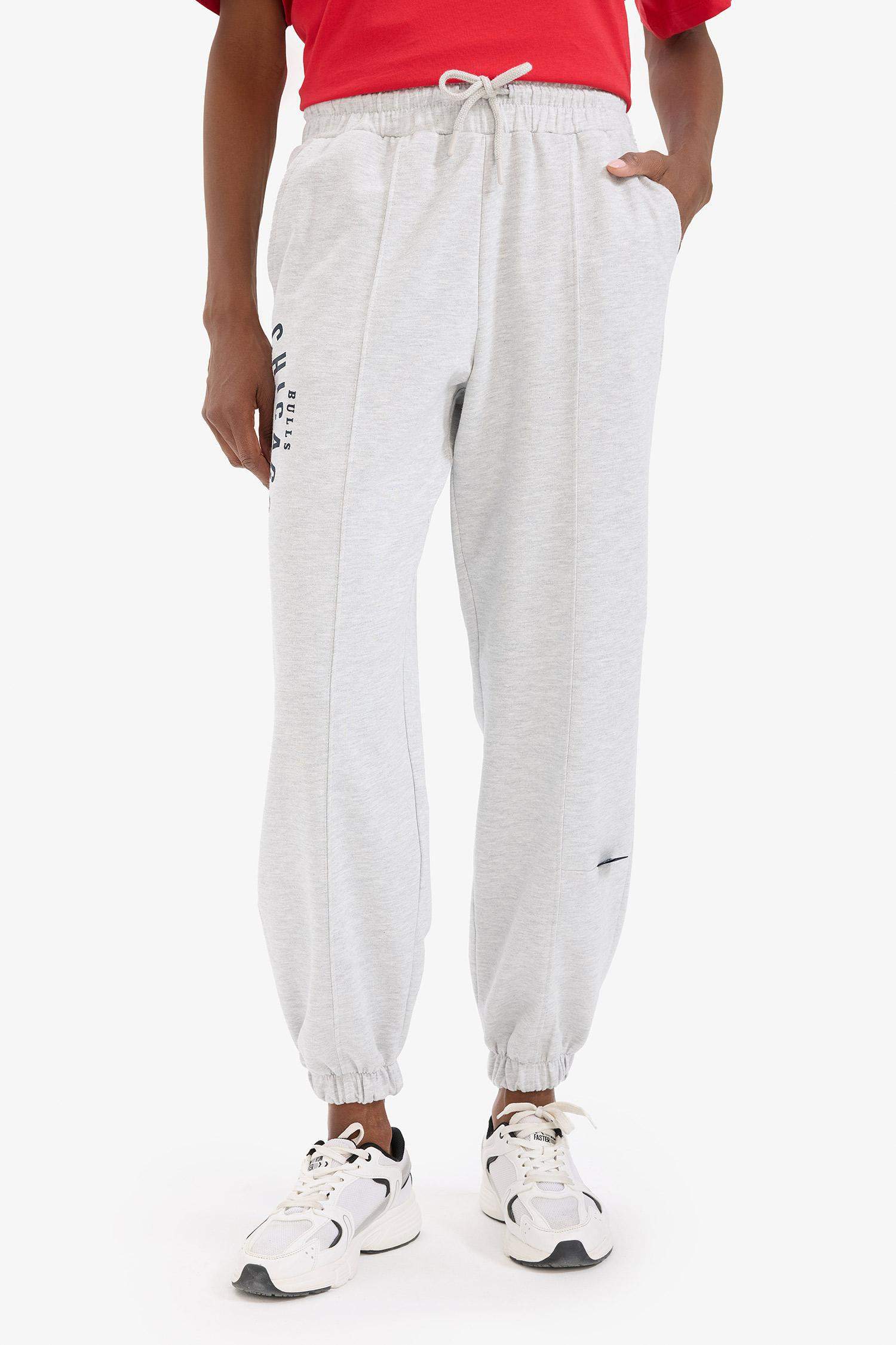 NBA Chicago Bulls Çift Cepli Standart Boy Jogger Eşofman Altı