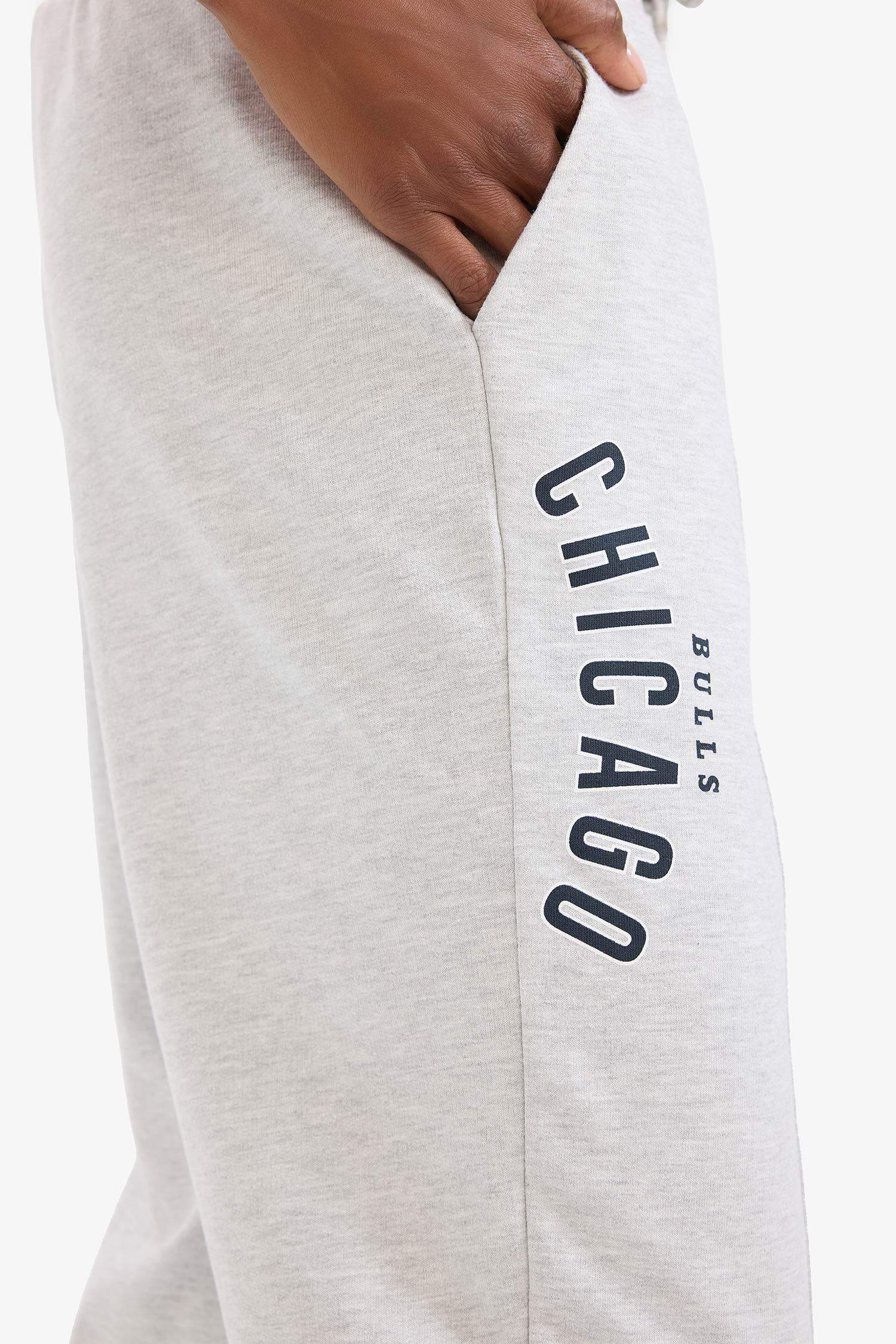 NBA Chicago Bulls Çift Cepli Standart Boy Jogger Eşofman Altı