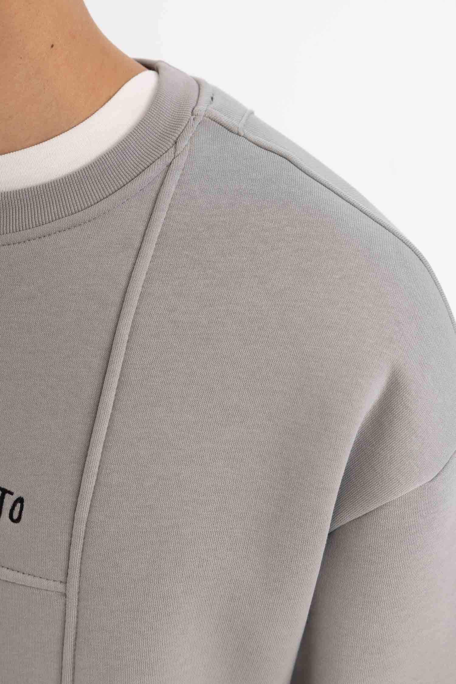 سويت شيرت مطبوع اوفر سايز برقبة مستديرة