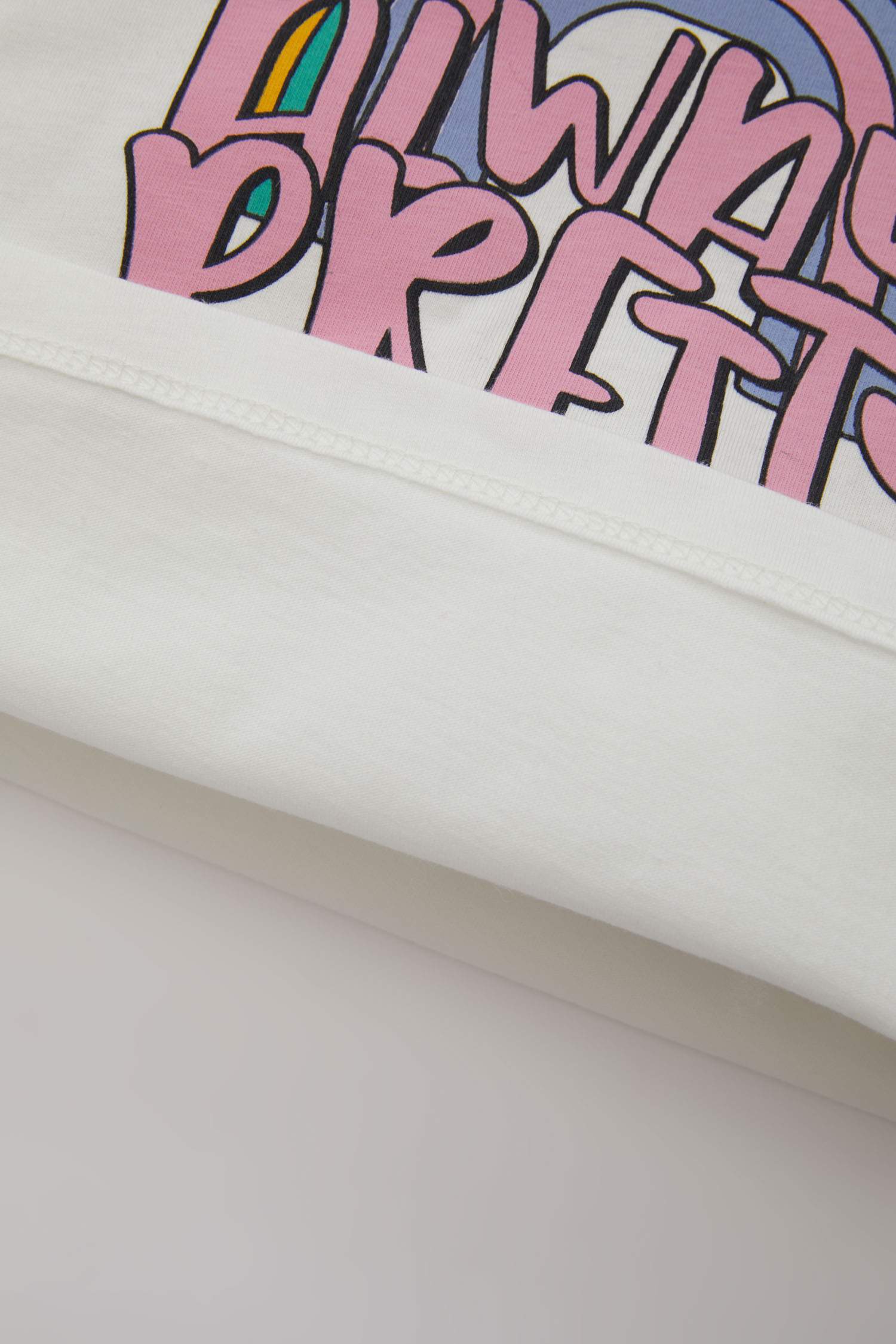 Kız Bebek 2'li Takım Bisiklet Yaka Baskılı Kısa Kollu Tişört Şort