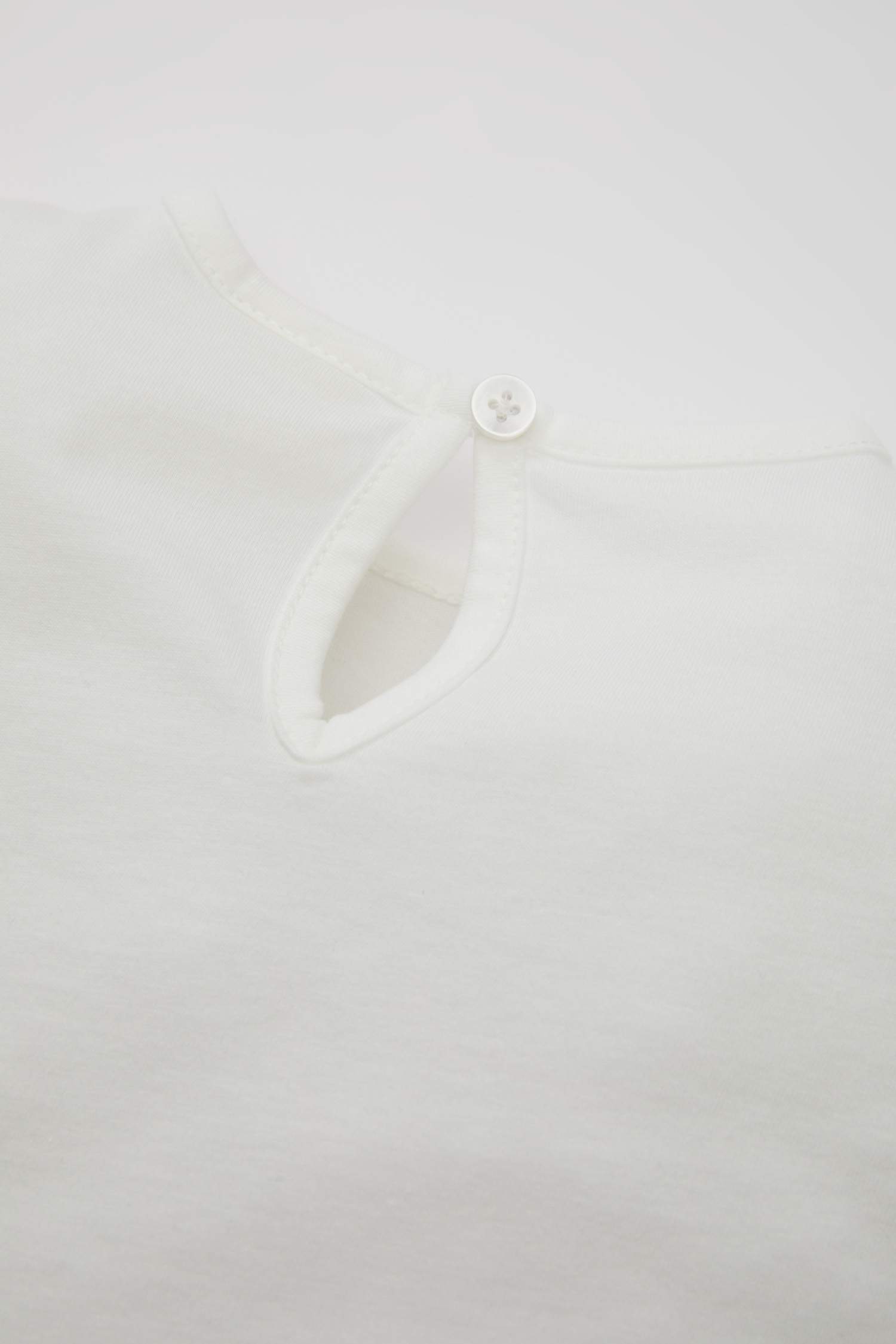 Kız Bebek 2'li Takım Bisiklet Yaka Baskılı Kısa Kollu Tişört Şort