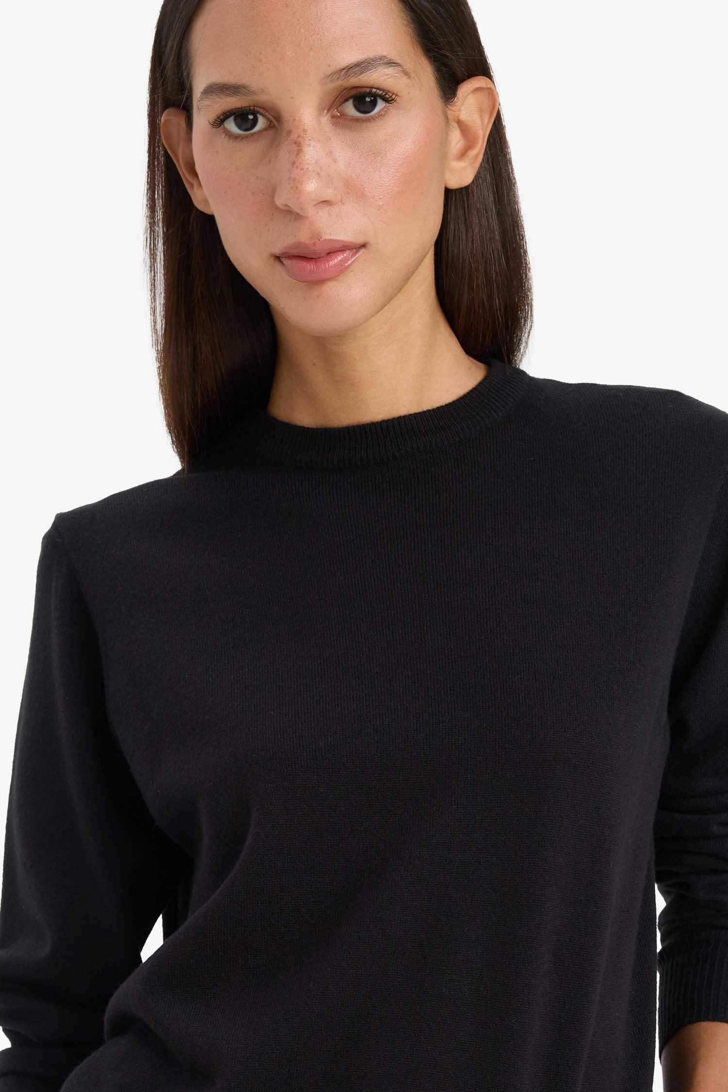 Relax Fit Crew Neck Knit Pullover