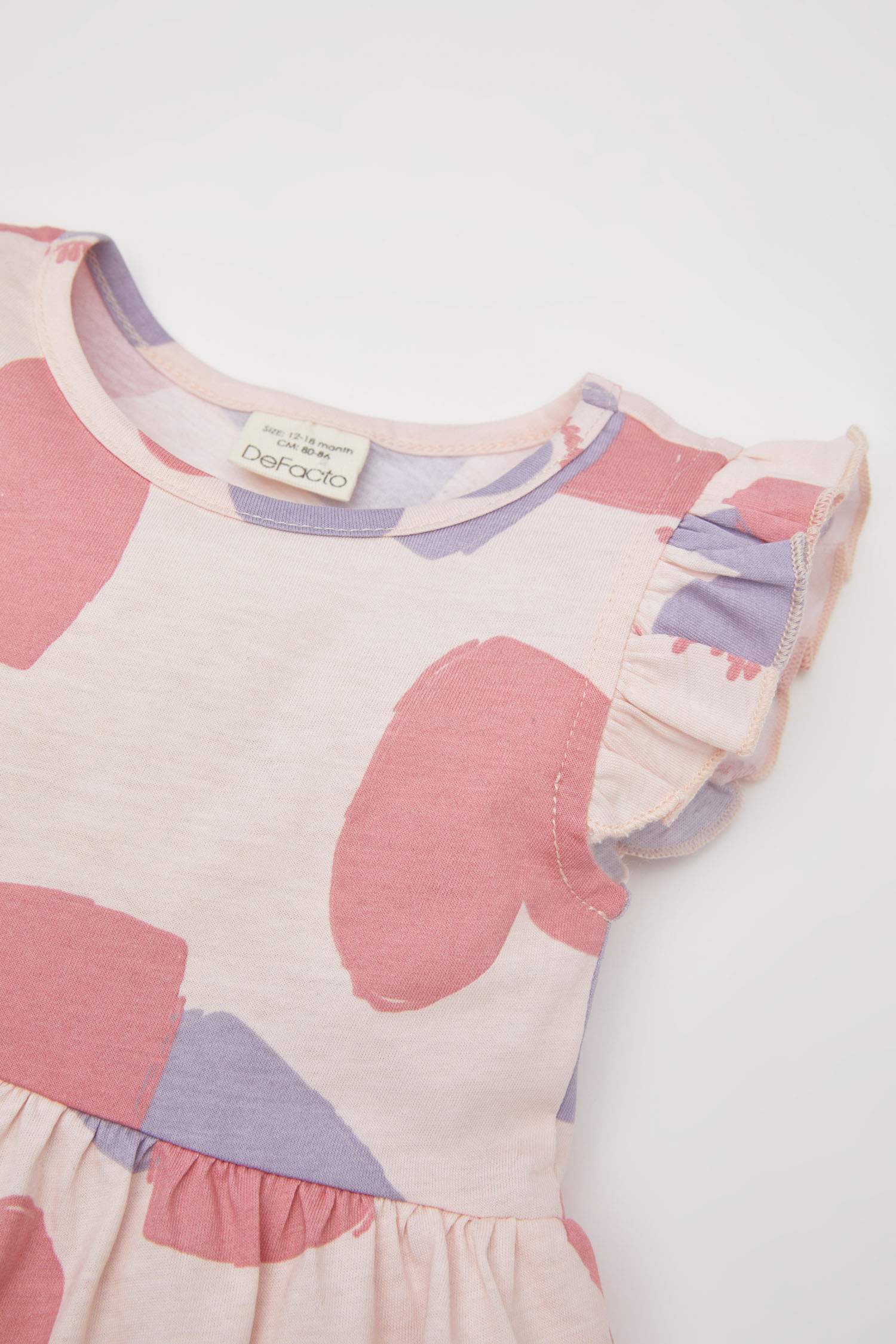 Kız Bebek Desenli Kolsuz 2'li Elbise