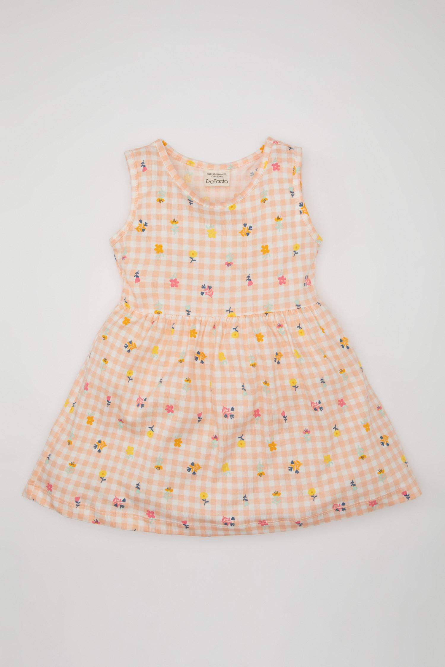 Baby Girl Printed Sleeveless Dress