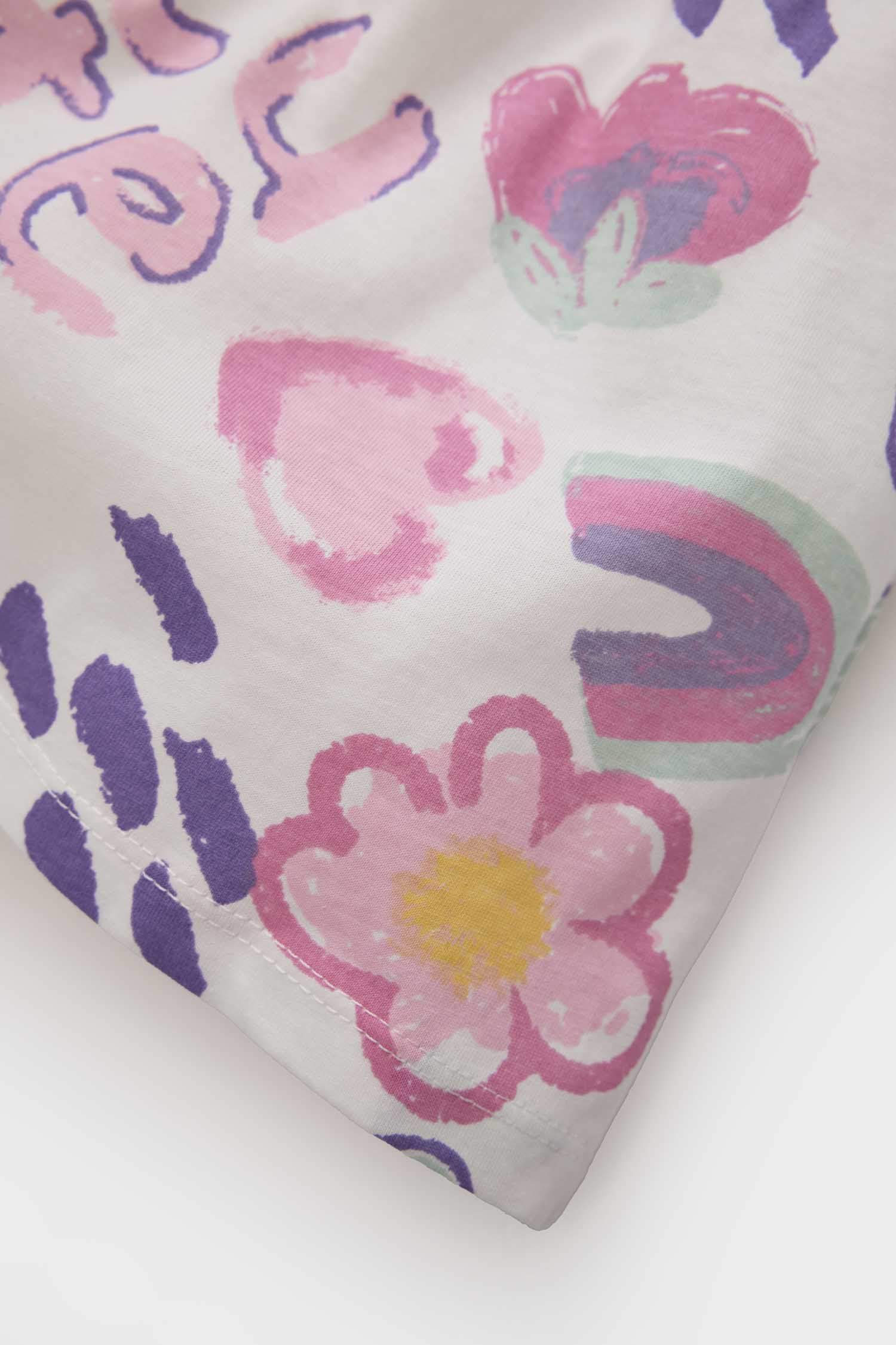 Kız Bebek Desenli Kolsuz Yazlık Elbise