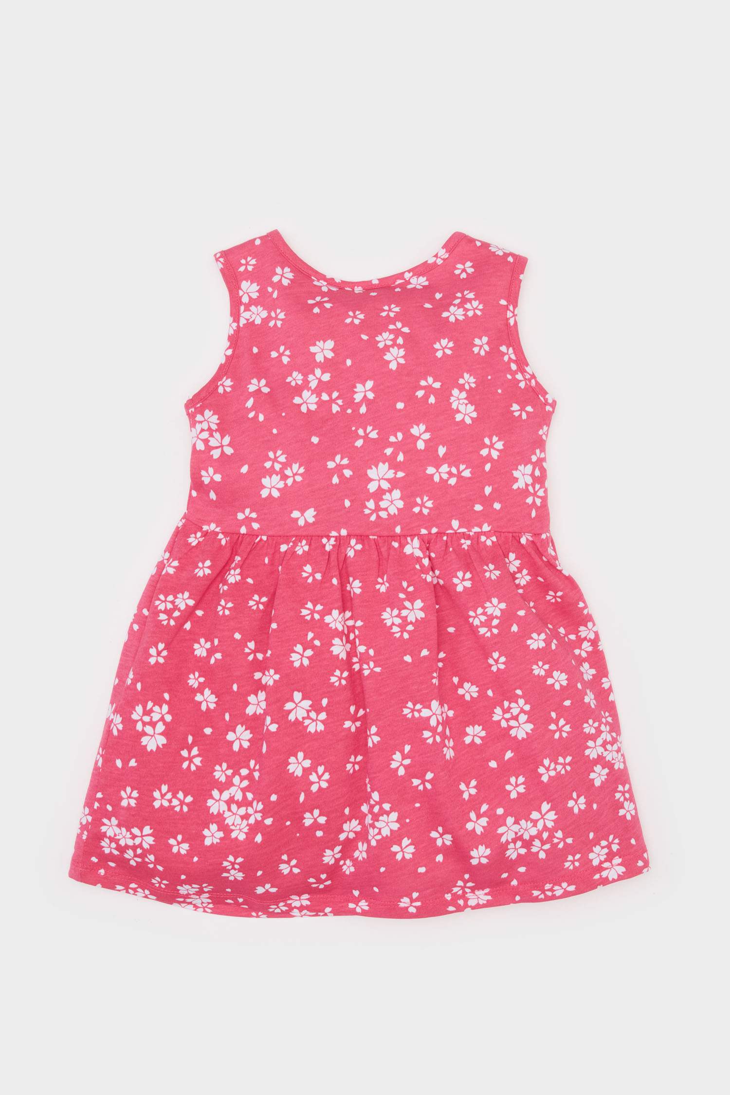 Robe fleurie sans manches pour bébé fille