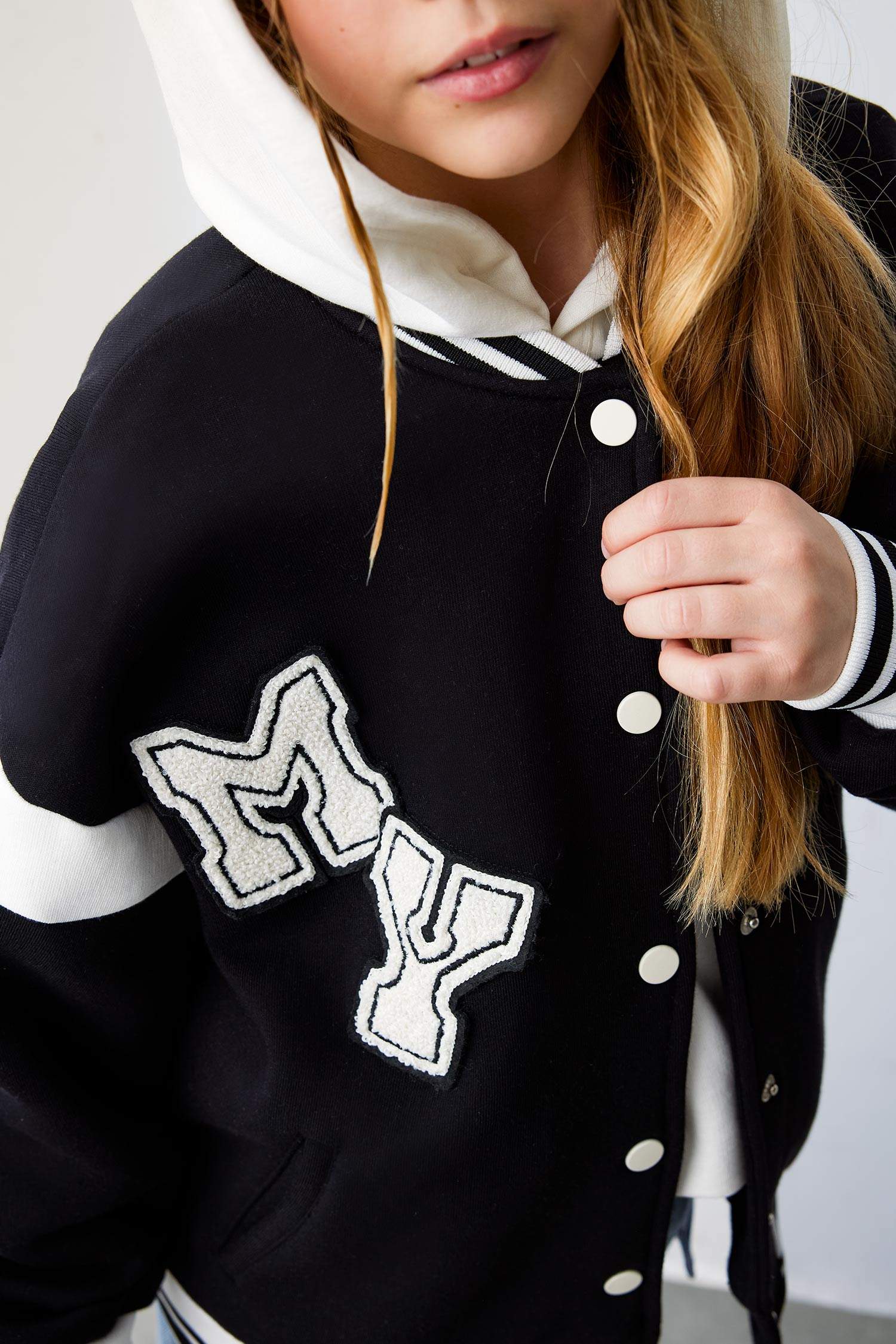 Кардиган с круглым вырезом для девочек