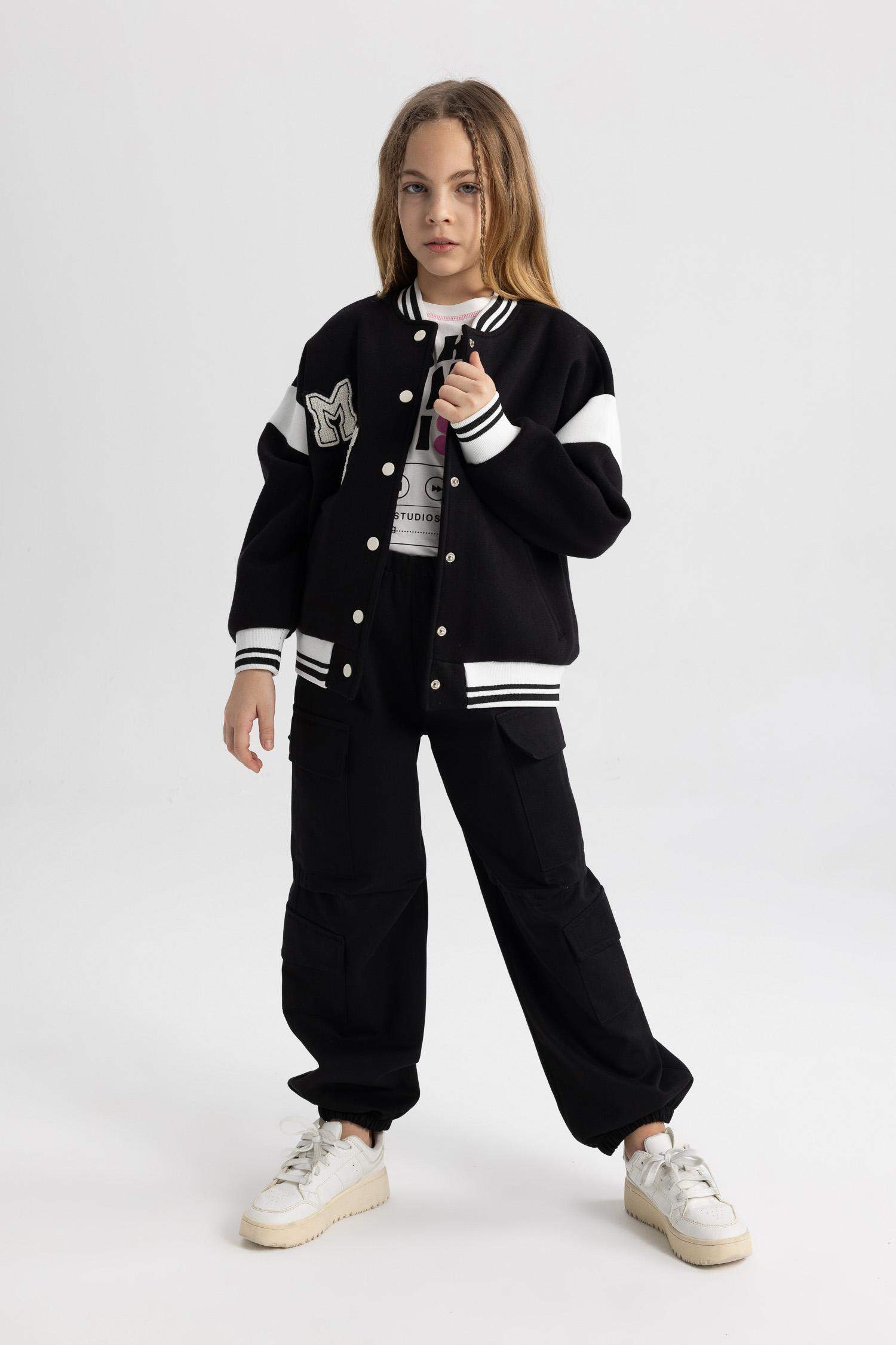 Кардиган с круглым вырезом для девочек