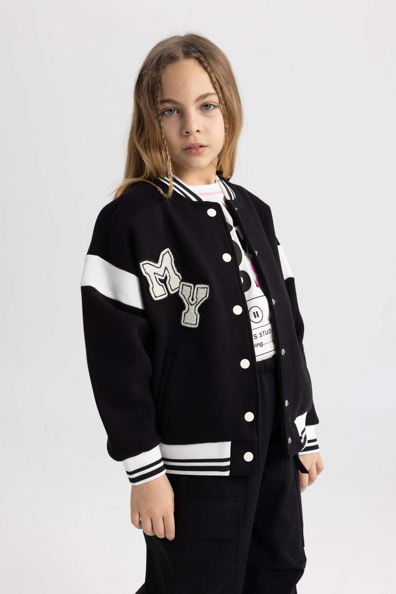 Кардиган с круглым вырезом для девочек