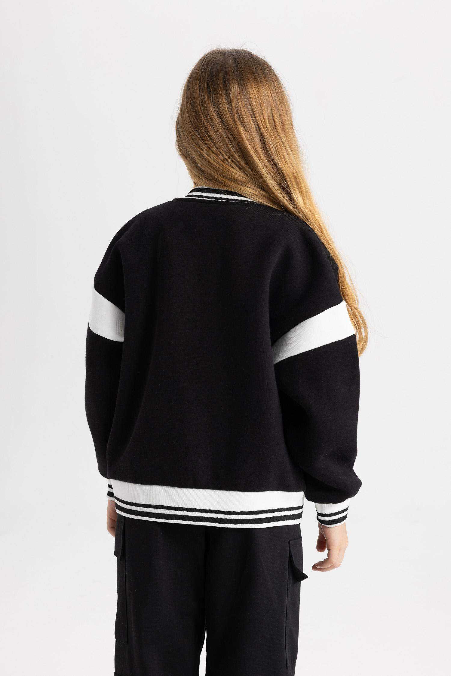 Кардиган с круглым вырезом для девочек