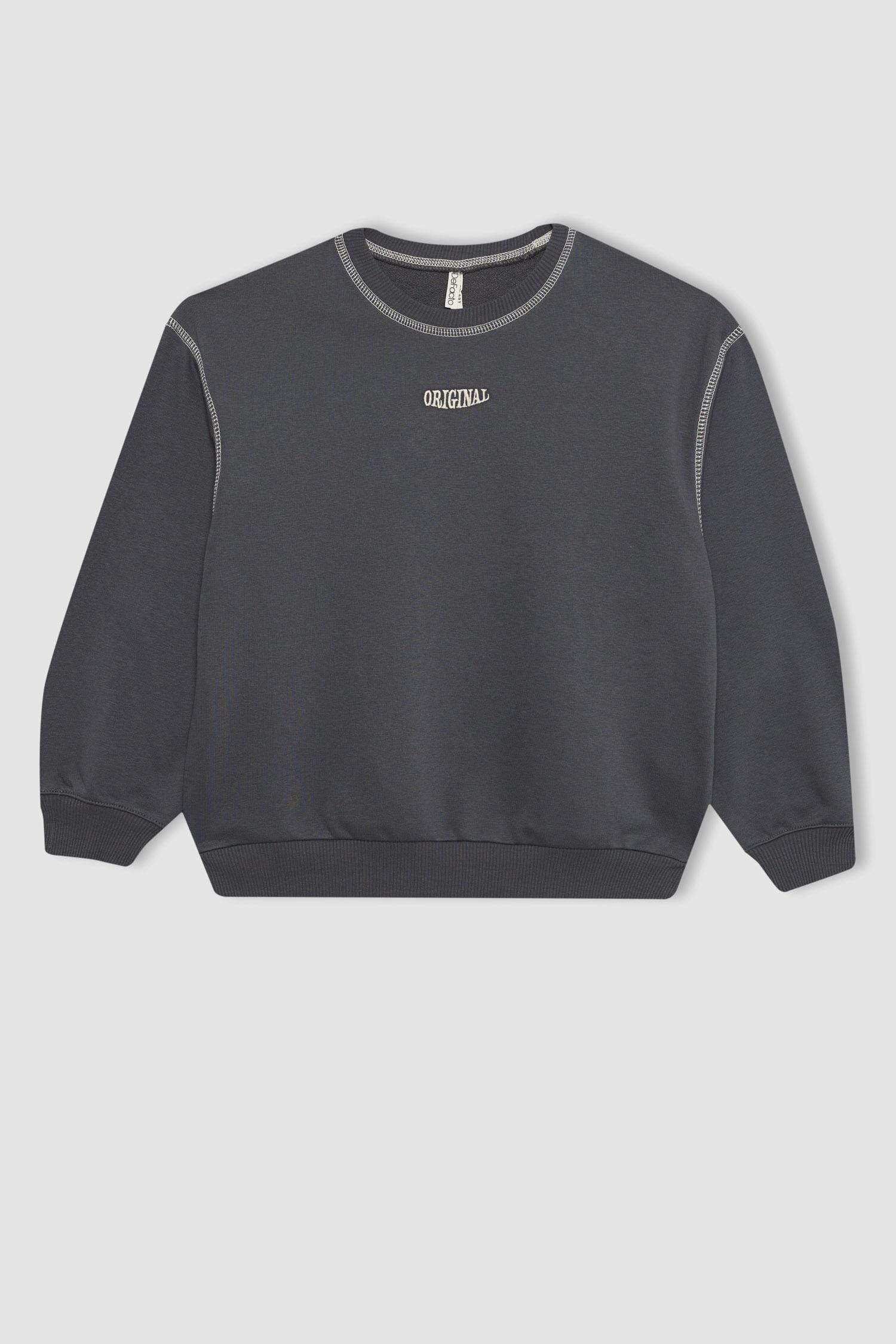 DeFacto Damen-Pullover – Basic Rundhals, Langarm, Weicher Stoff, Vielseitig Kombinierbar
