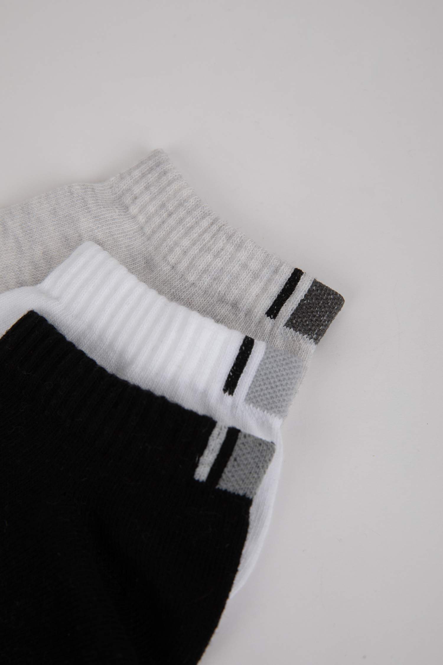 Erkek 3'lü Pamuklu Patik Çorap