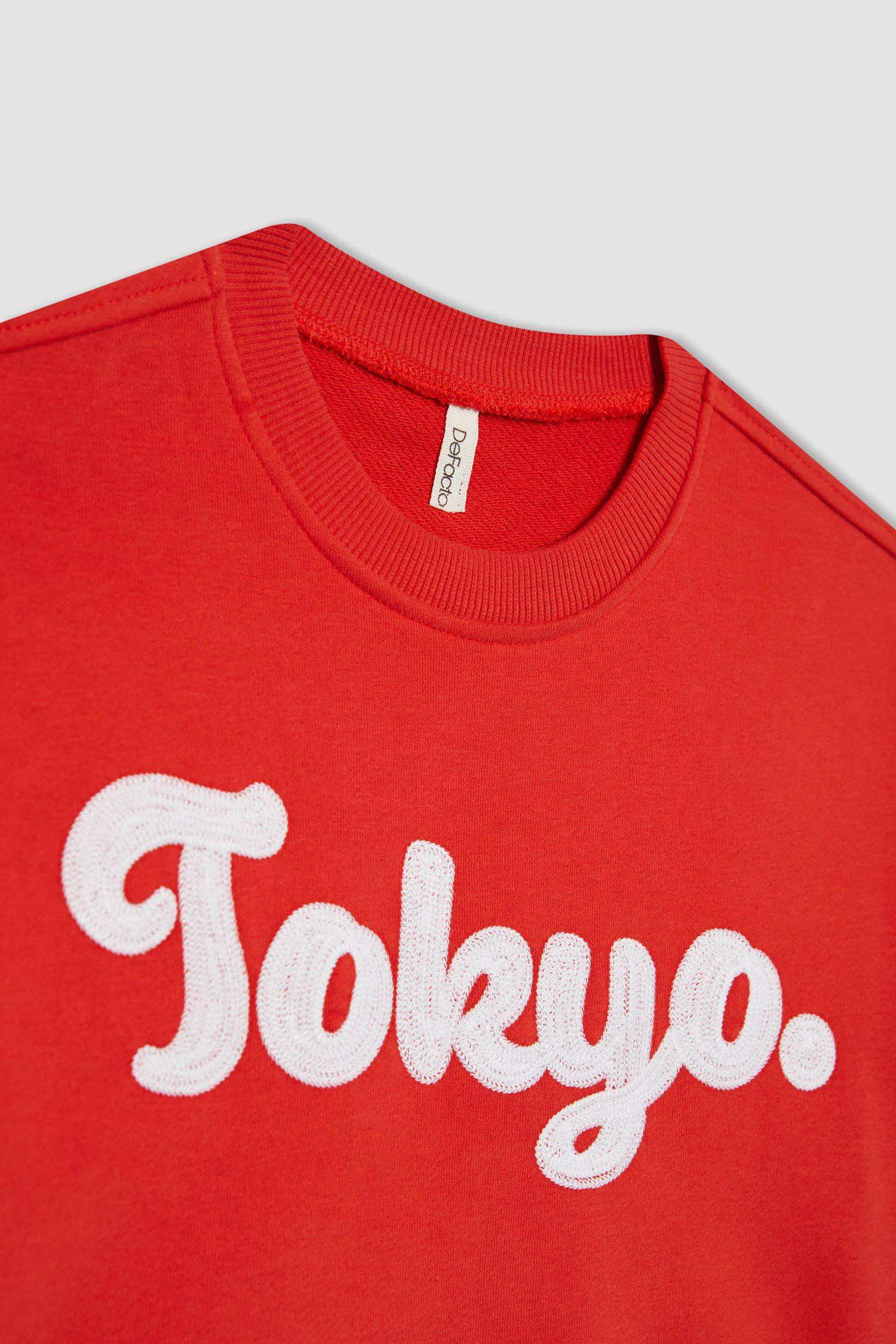 Jupe en Gabardine à Plis et à coupe régulière Pour Fille