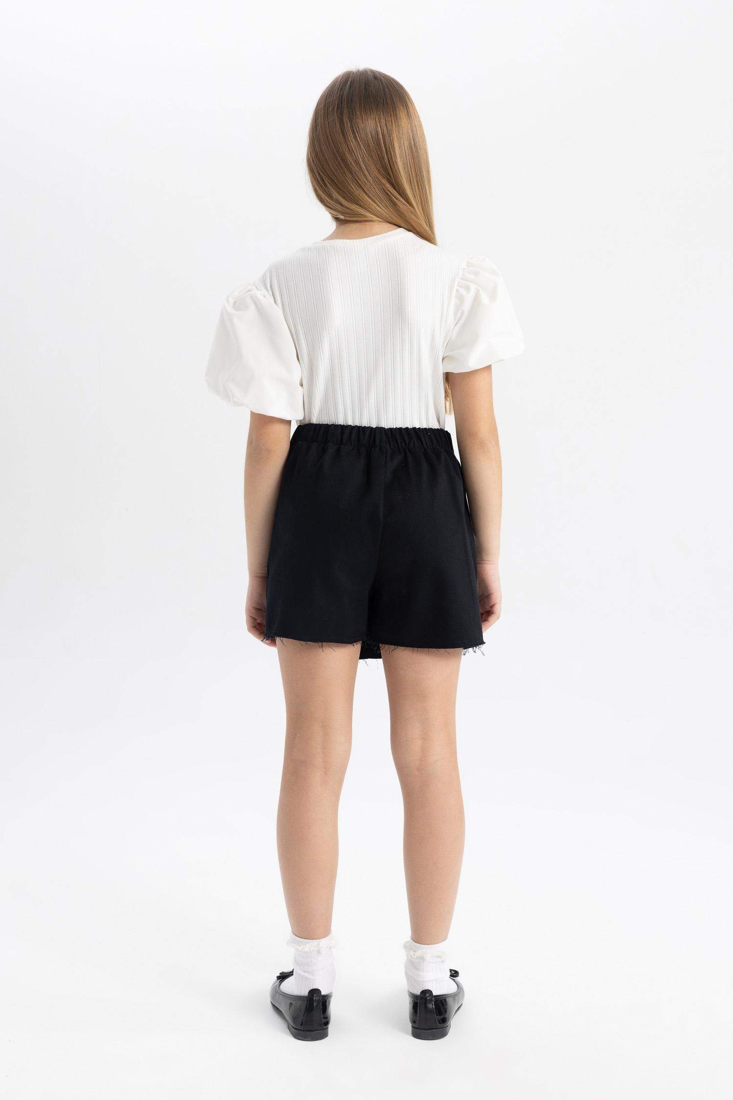 Girl Cotton Regular Fit Skirt