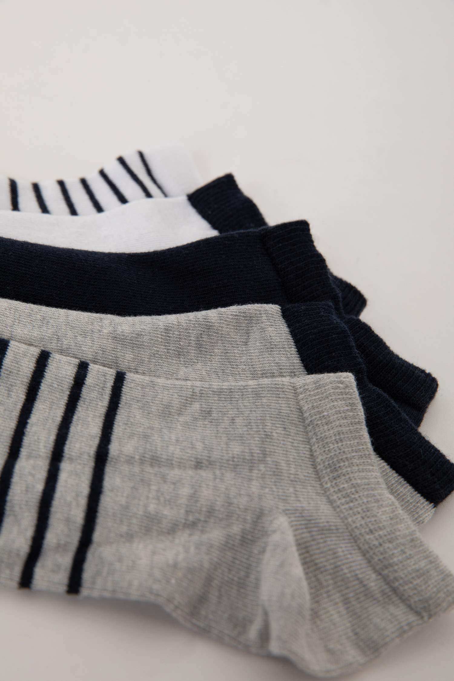 Короткие носки в полоску из хлопка для мальчиков, 5 пар