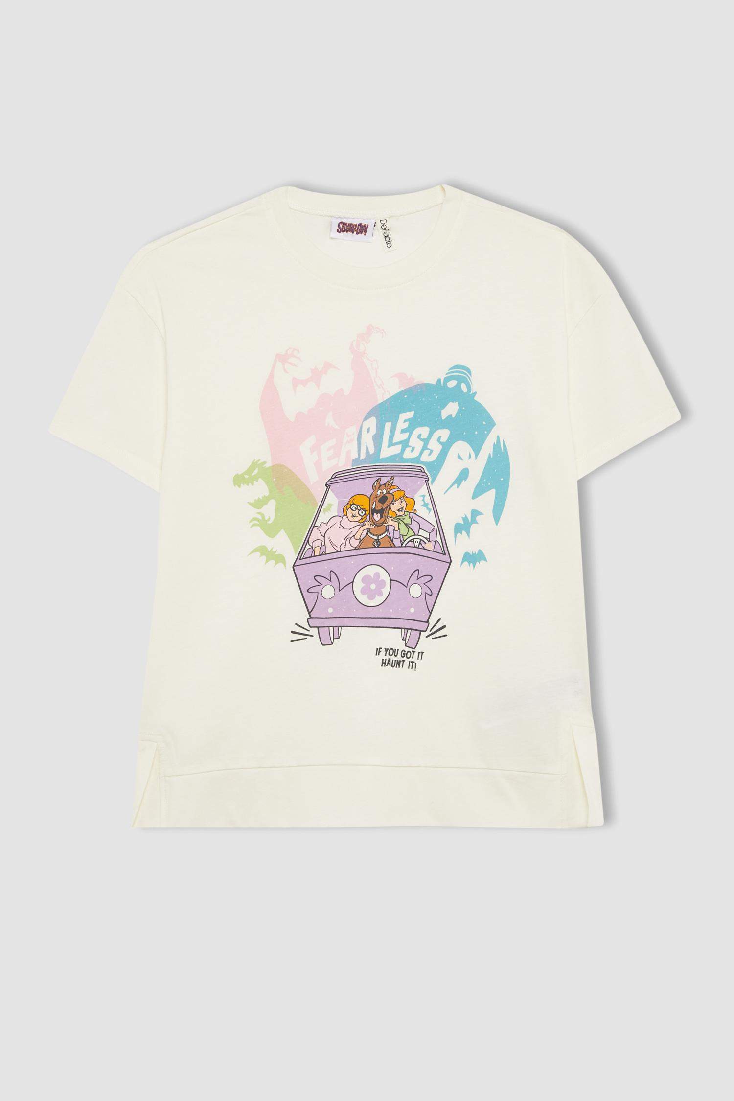 Girl Scooby Doo Oversize Fit Crew Neck T-Shirt