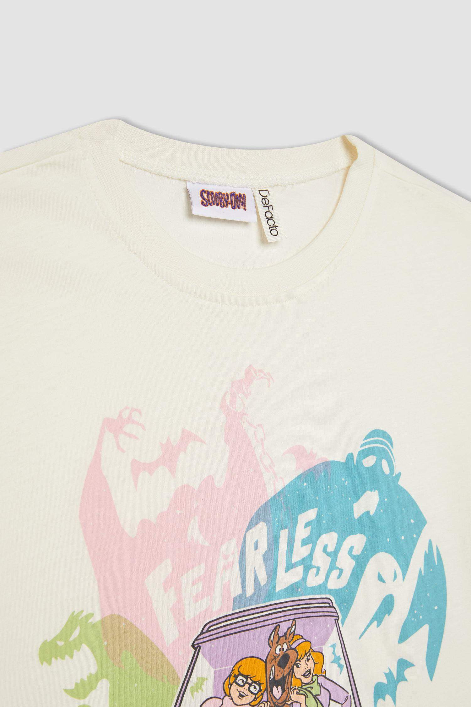 Girl Scooby Doo Oversize Fit Crew Neck T-Shirt