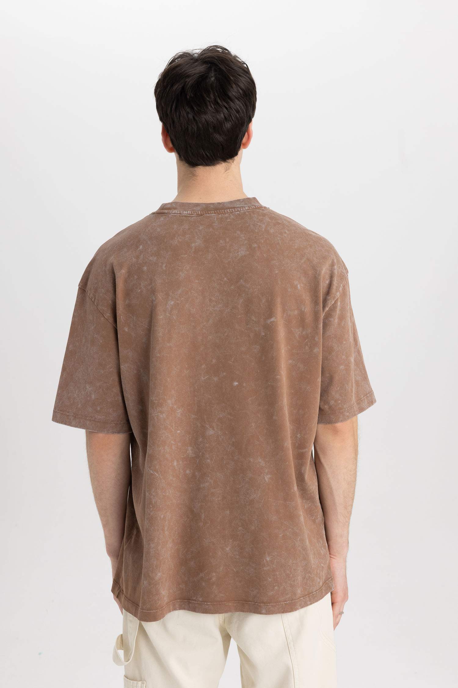Oversize Fit Crew Neck Printed T-Shirt