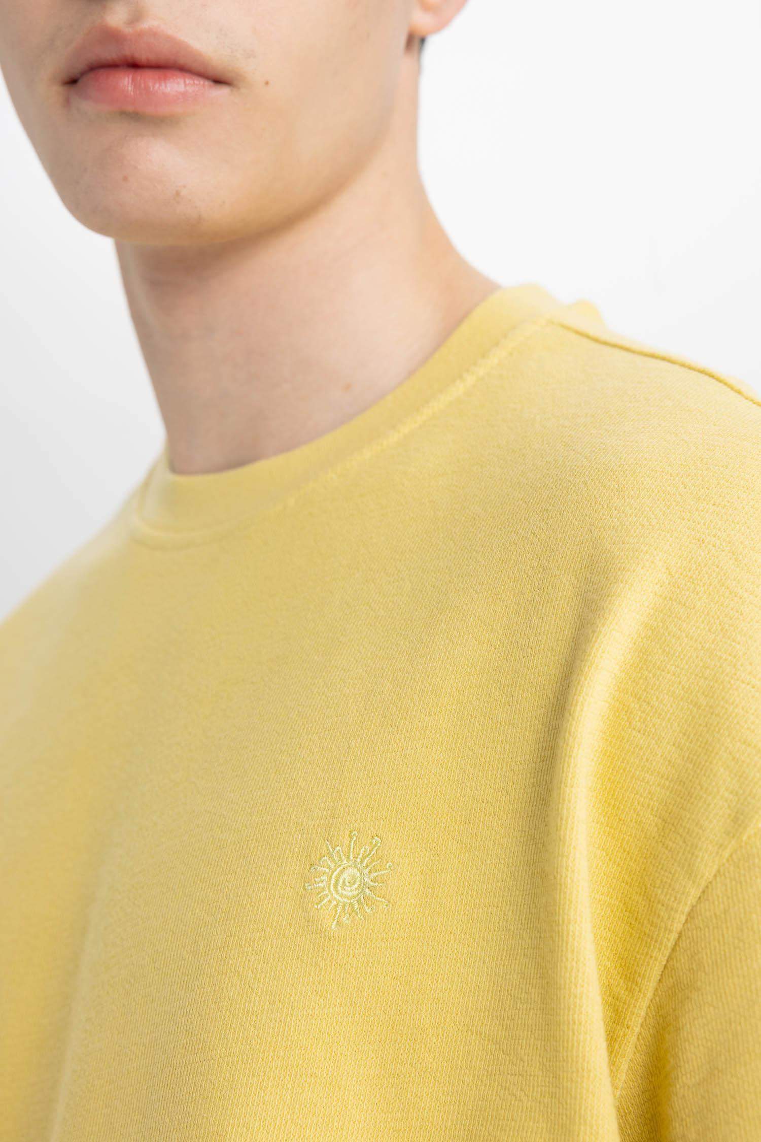 %100 Pamuk Oversize Geniş Kalıp Bisiklet Yaka Baskılı Kısa Kollu Tişört