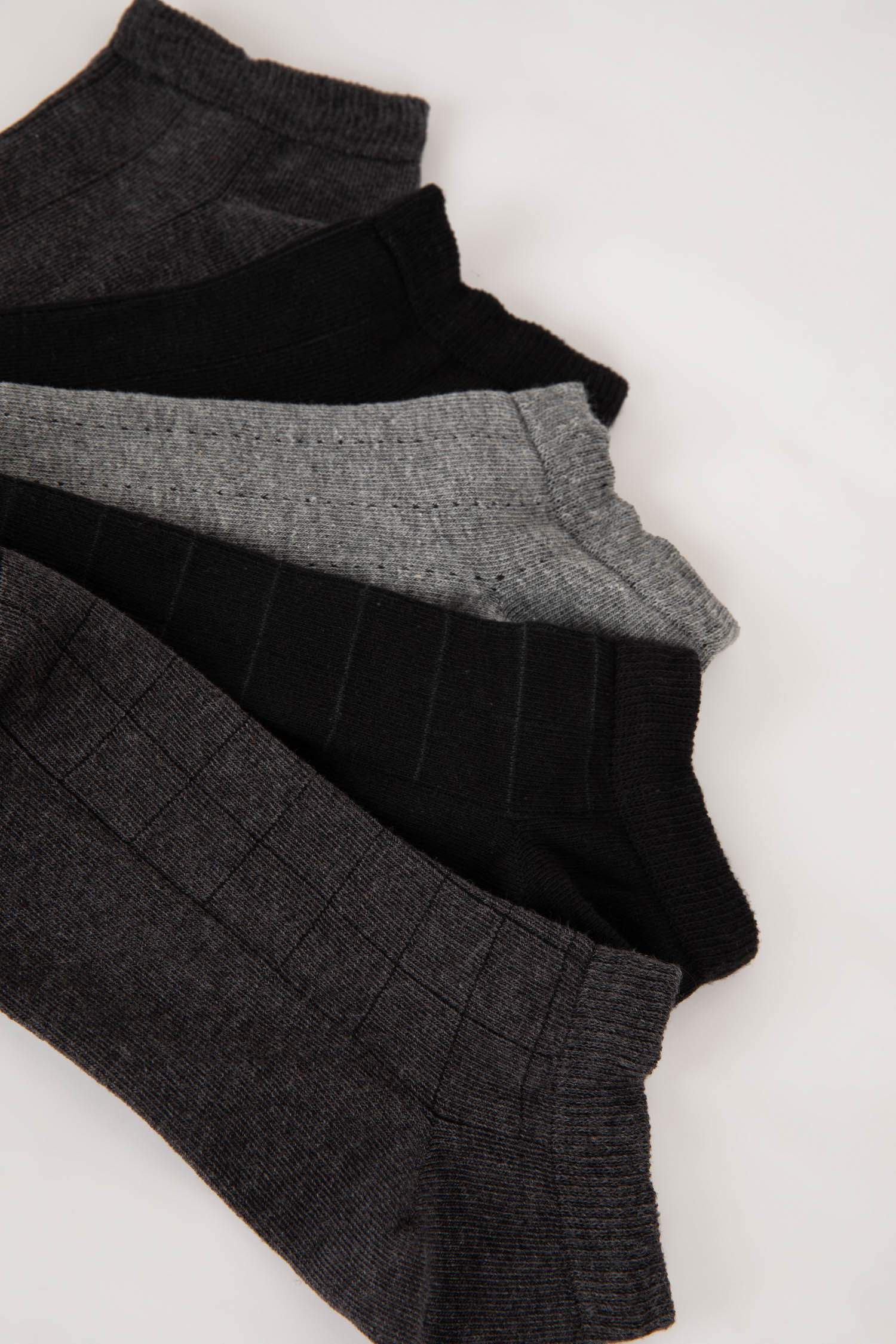 Men 5 pack Cotton Booties Socks