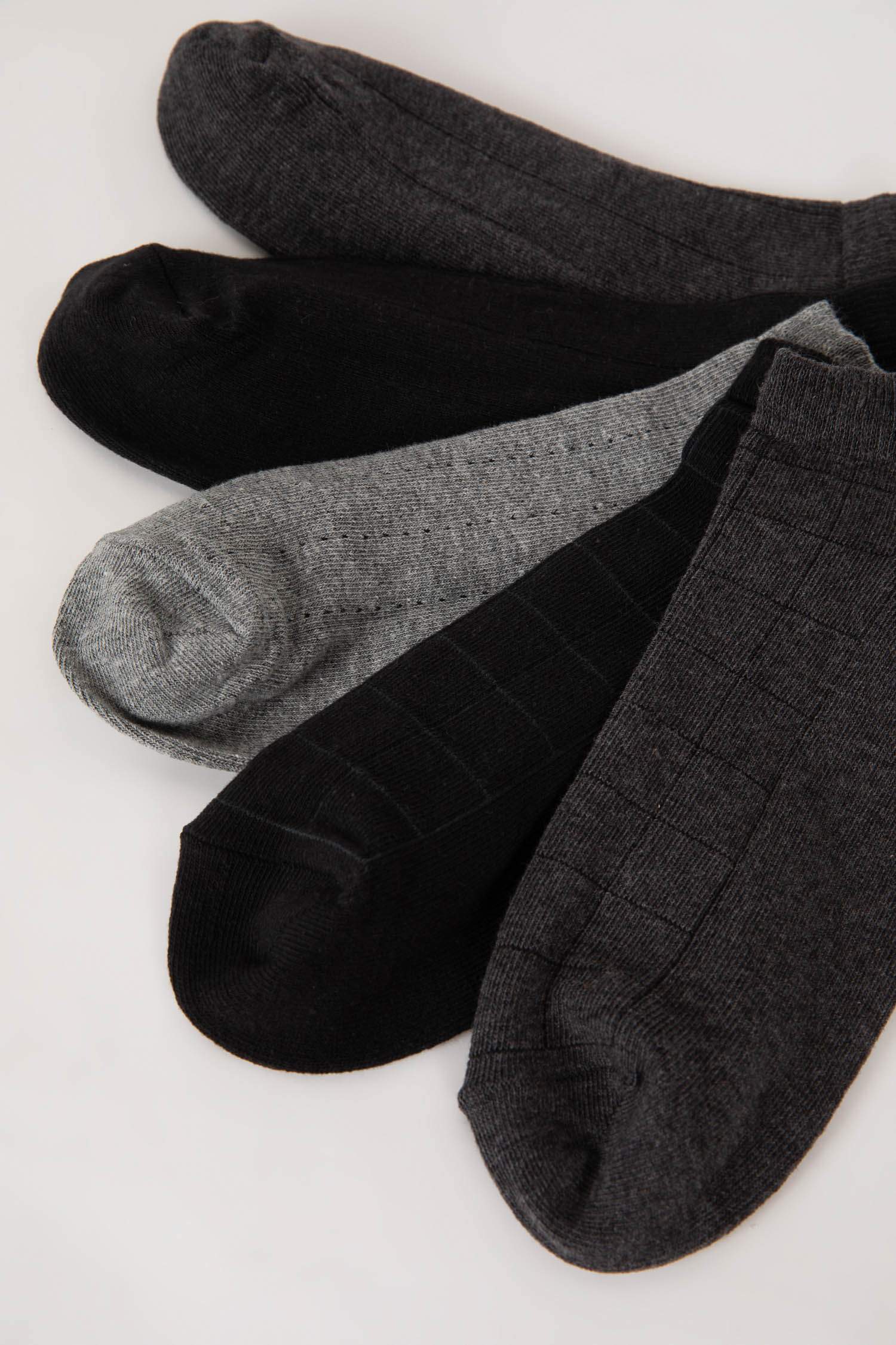 Men 5 pack Cotton Booties Socks