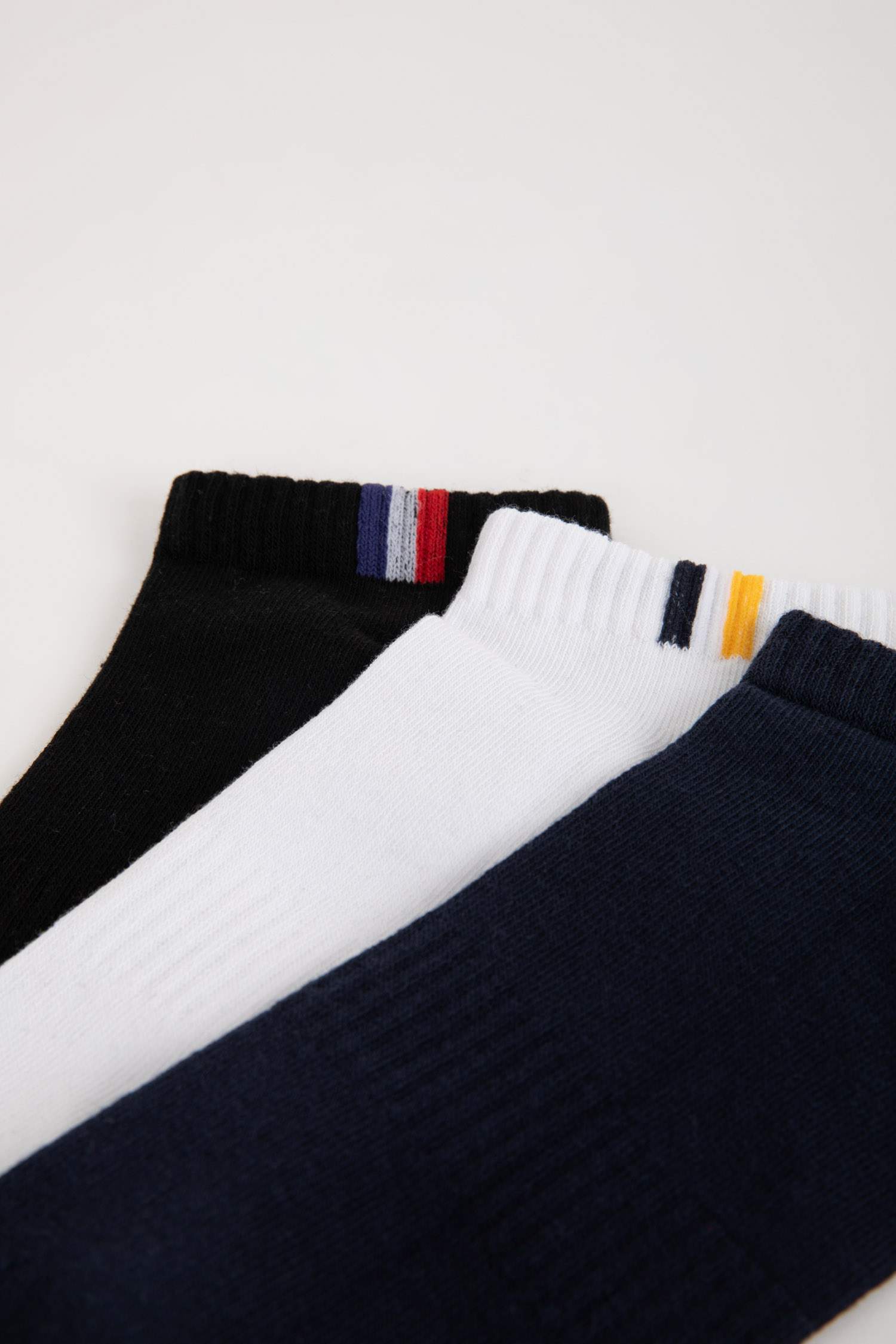 Erkek 3'lü Pamuklu Patik Çorap