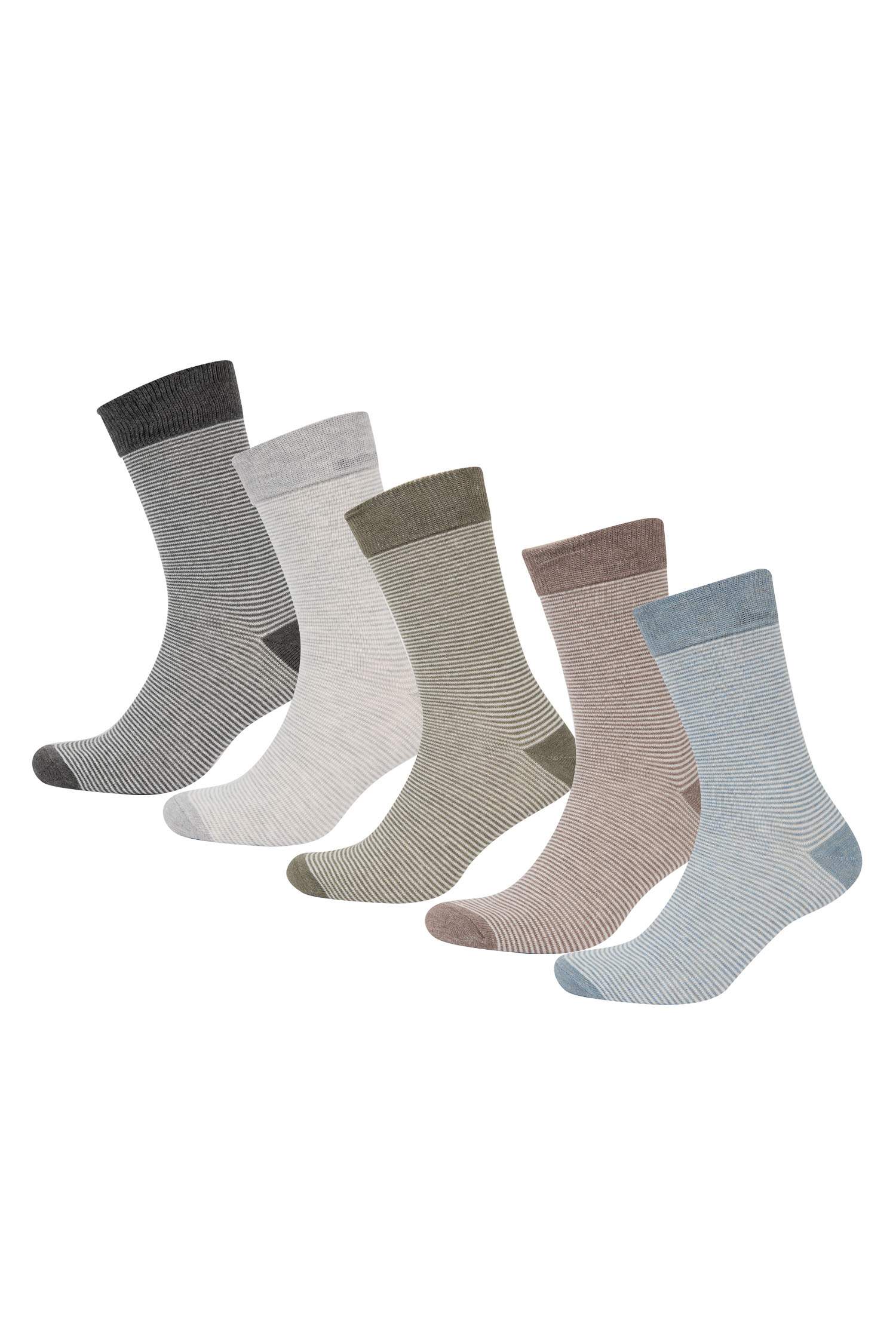 Chaussettes Longues Coton pour Homme - 5 Paires