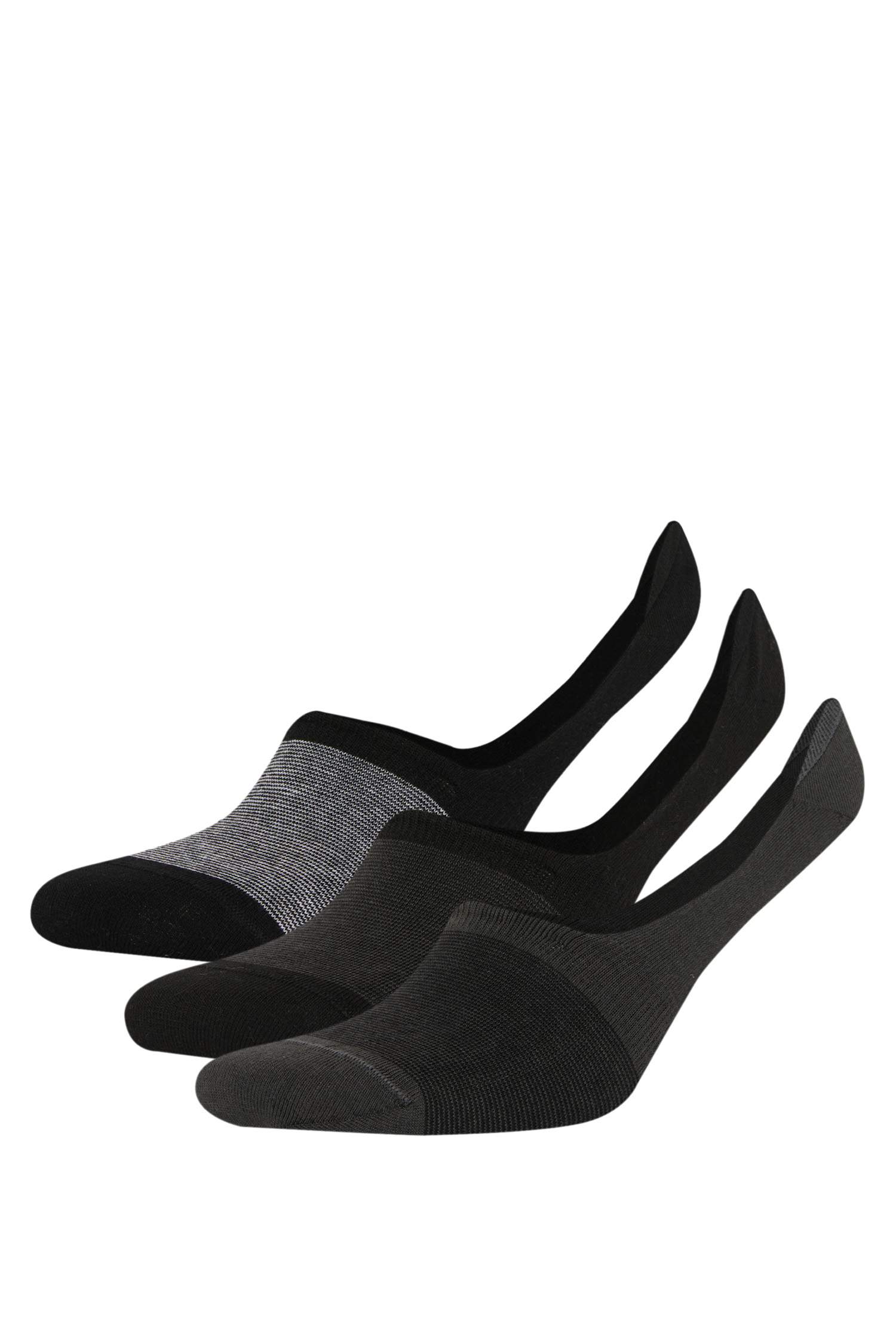 جوارب فلات رجالي قطن - 3 قطع