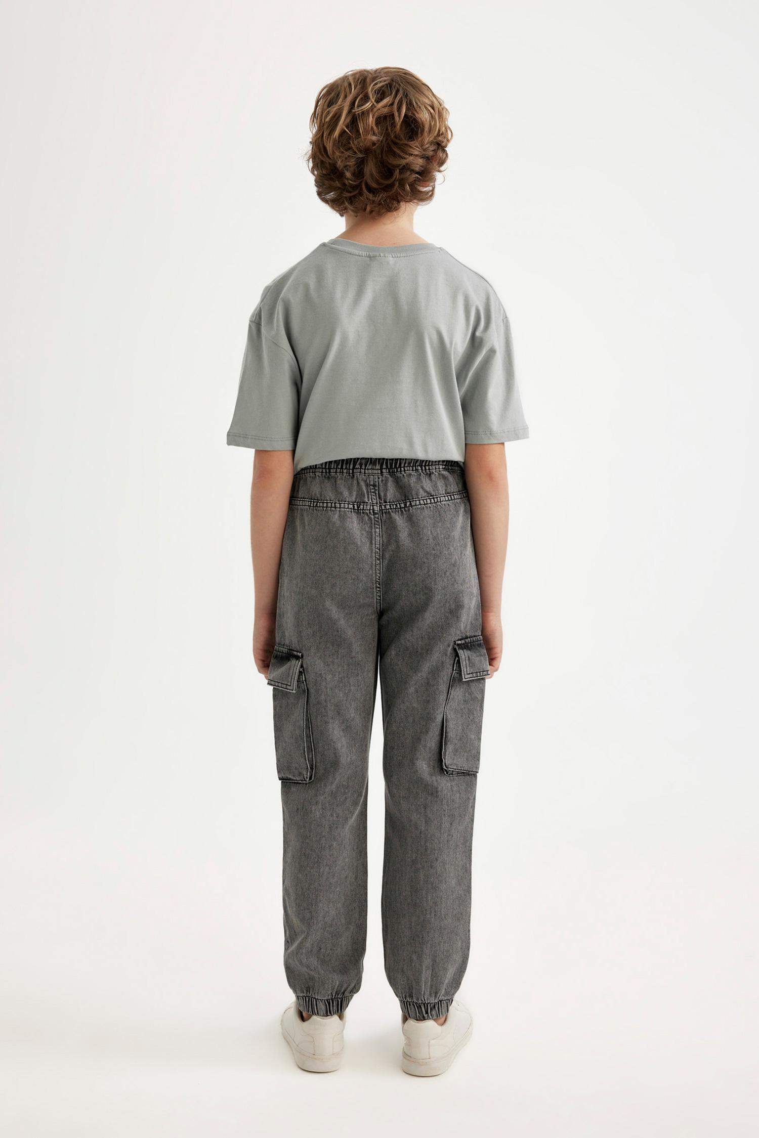 Boy Cargo Jogger Elastic Banded Leg Jeans