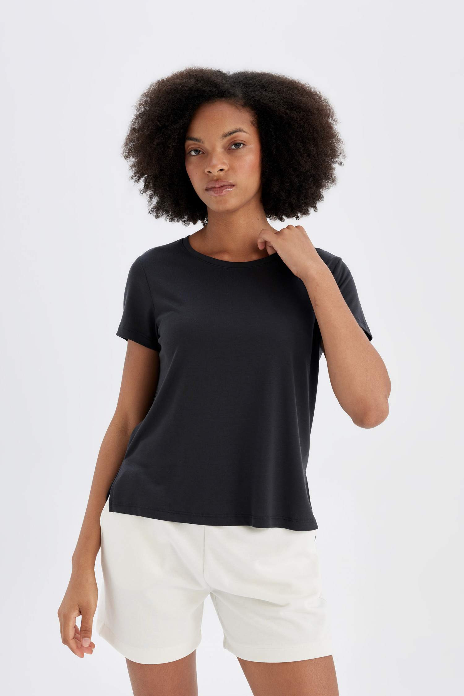 DeFactoFit Standard Fit Modal T-Shirt