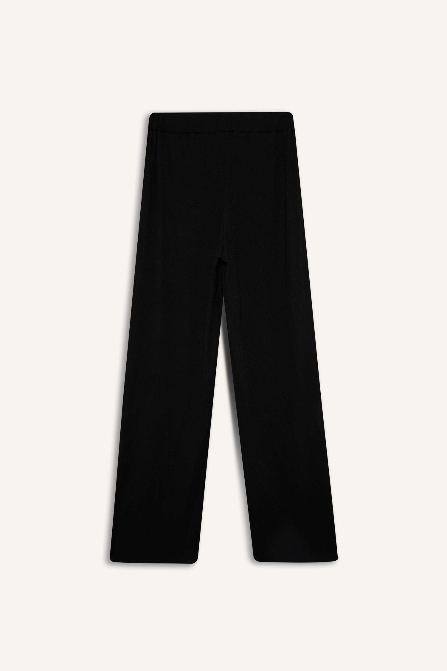 Straight Fit Düz Paça Bürümcük Pantolon