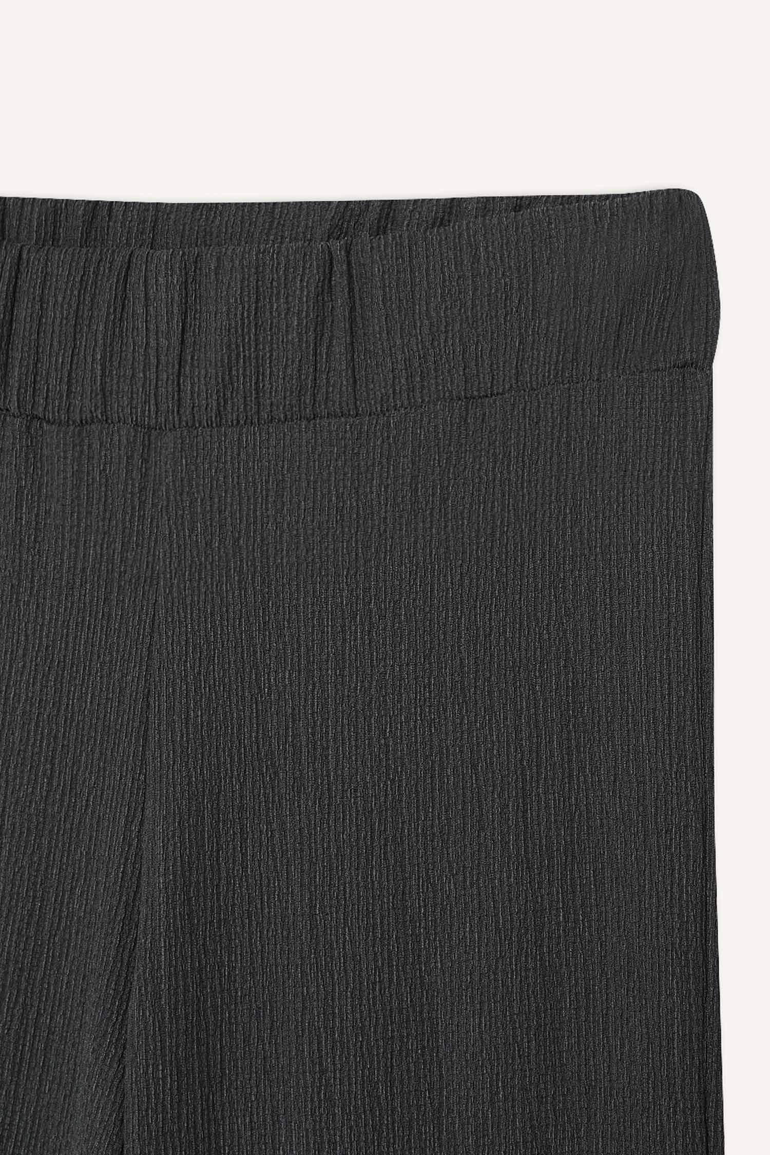 Bürümcük Pantolon Wide Leg Geniş Bol Paça Beli Lastikli