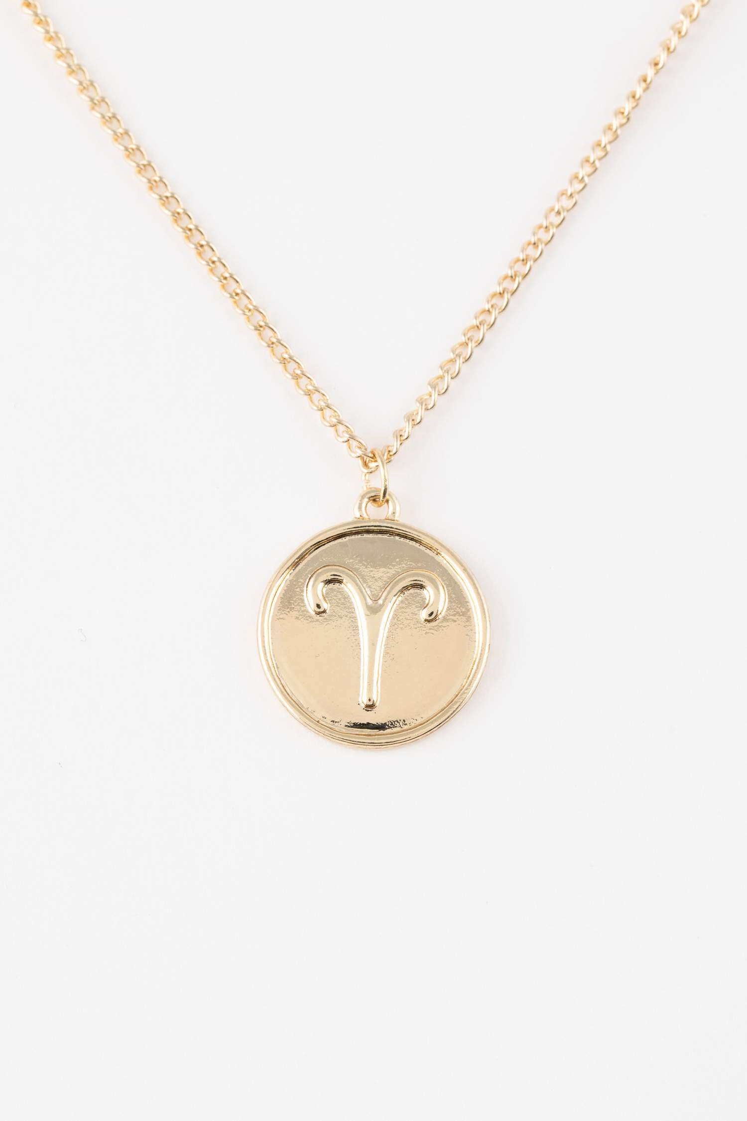 Woman Aries Gold Necklace