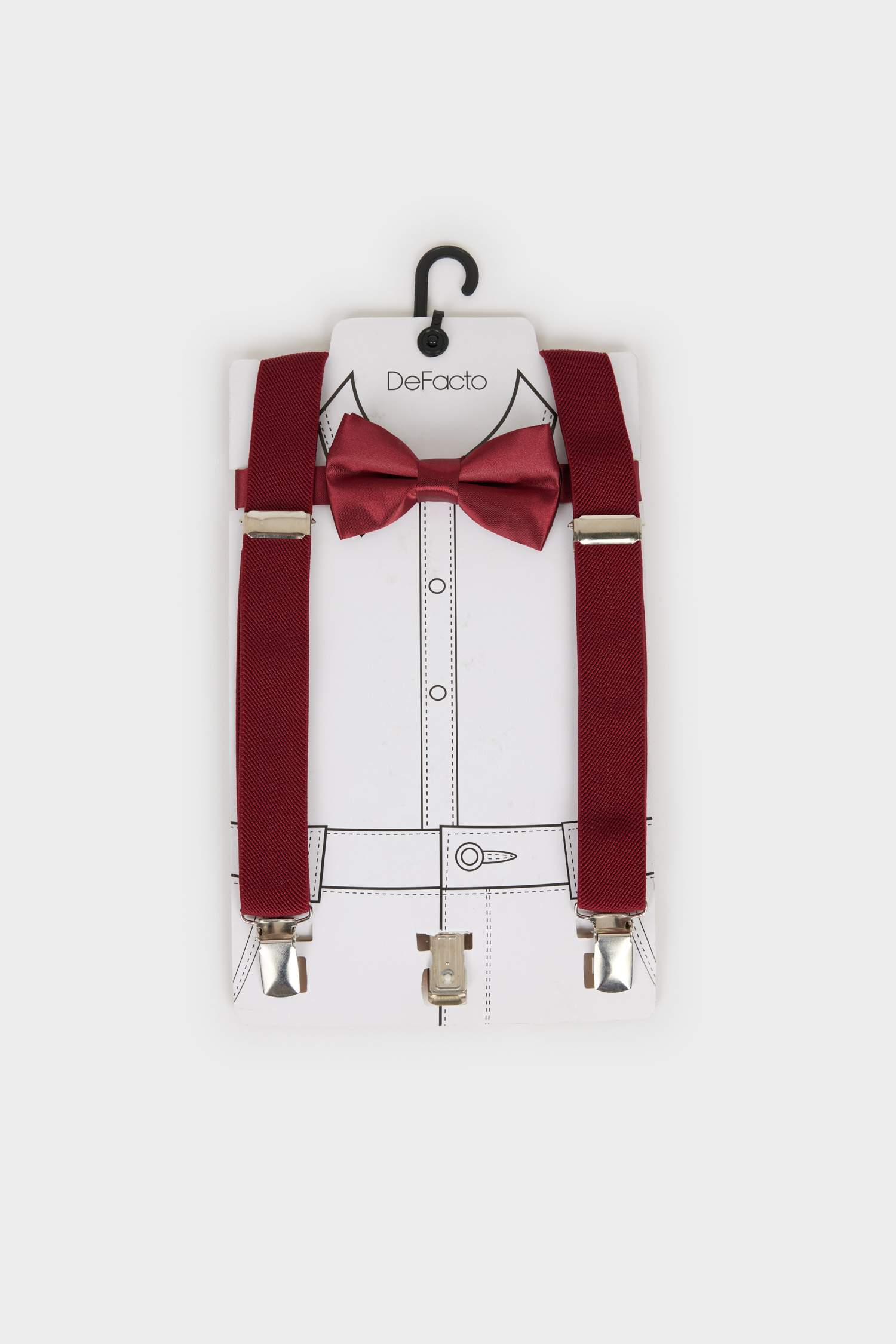 Erkek Çocuk Pamuklu 2'li Takım Pantolon Askısı Papyon