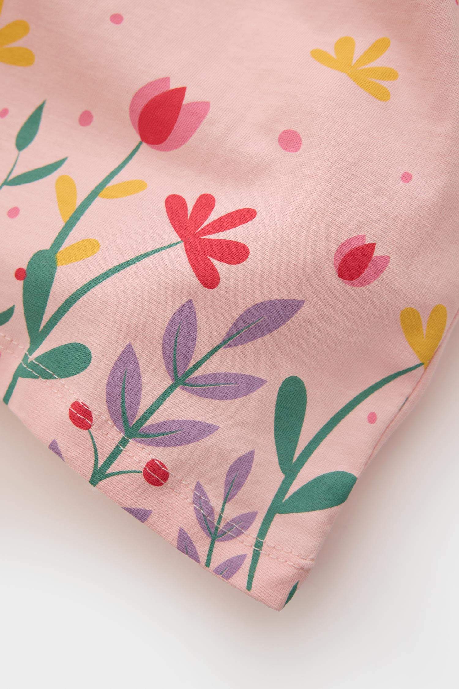 Kız Bebek Çiçekli Askılı Elbise