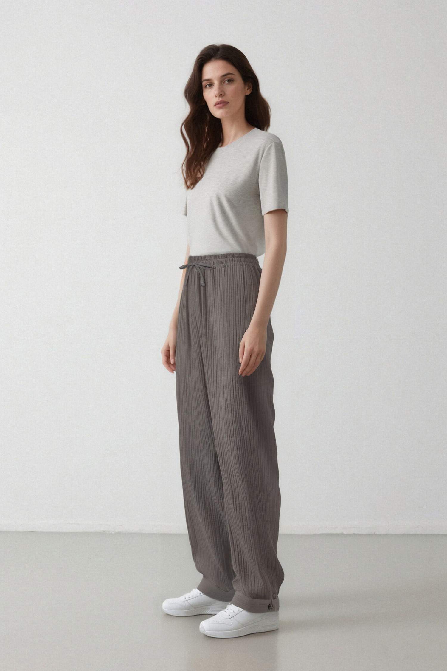 Cargo Fit Muslin Trousers