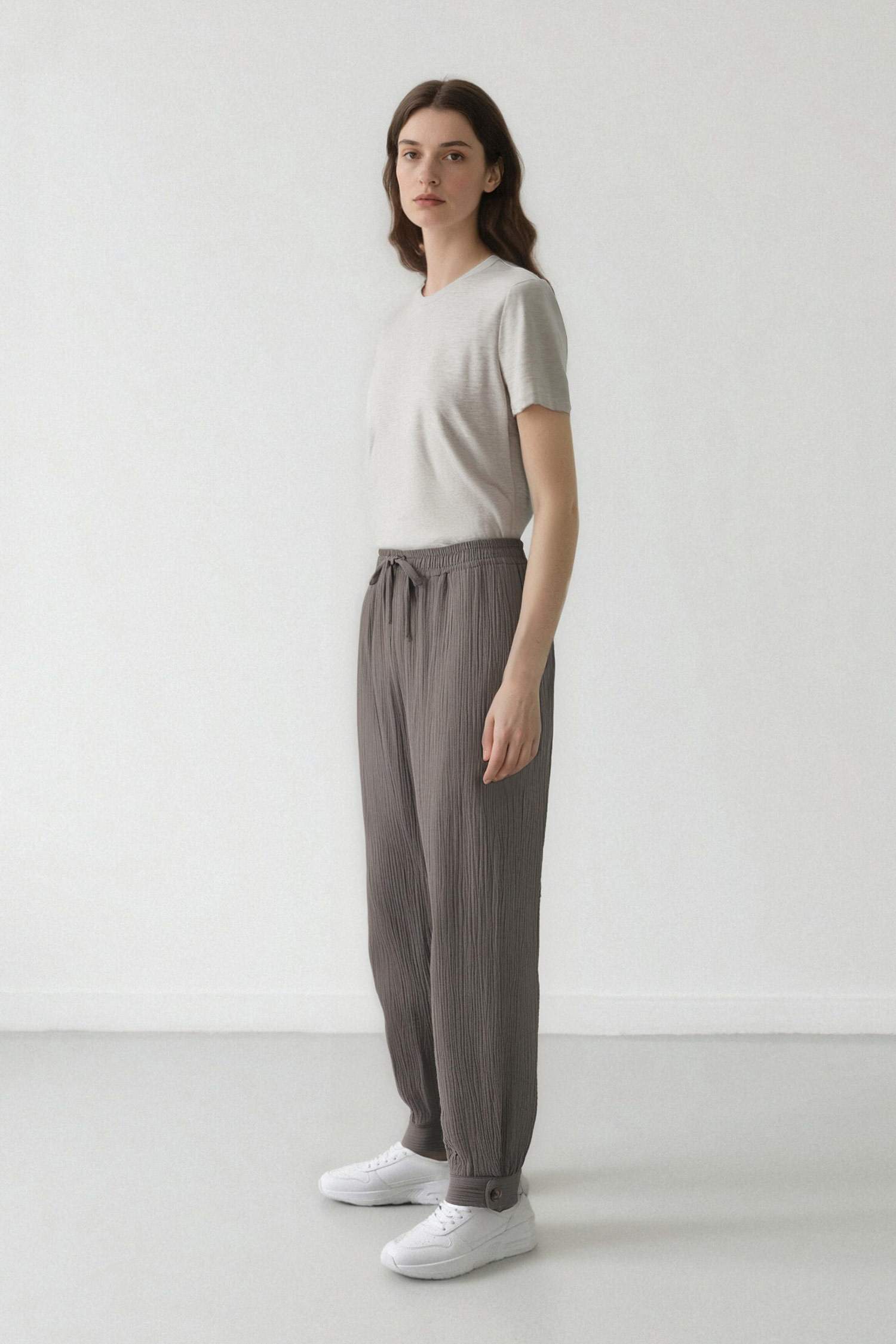 Cargo Fit Muslin Trousers