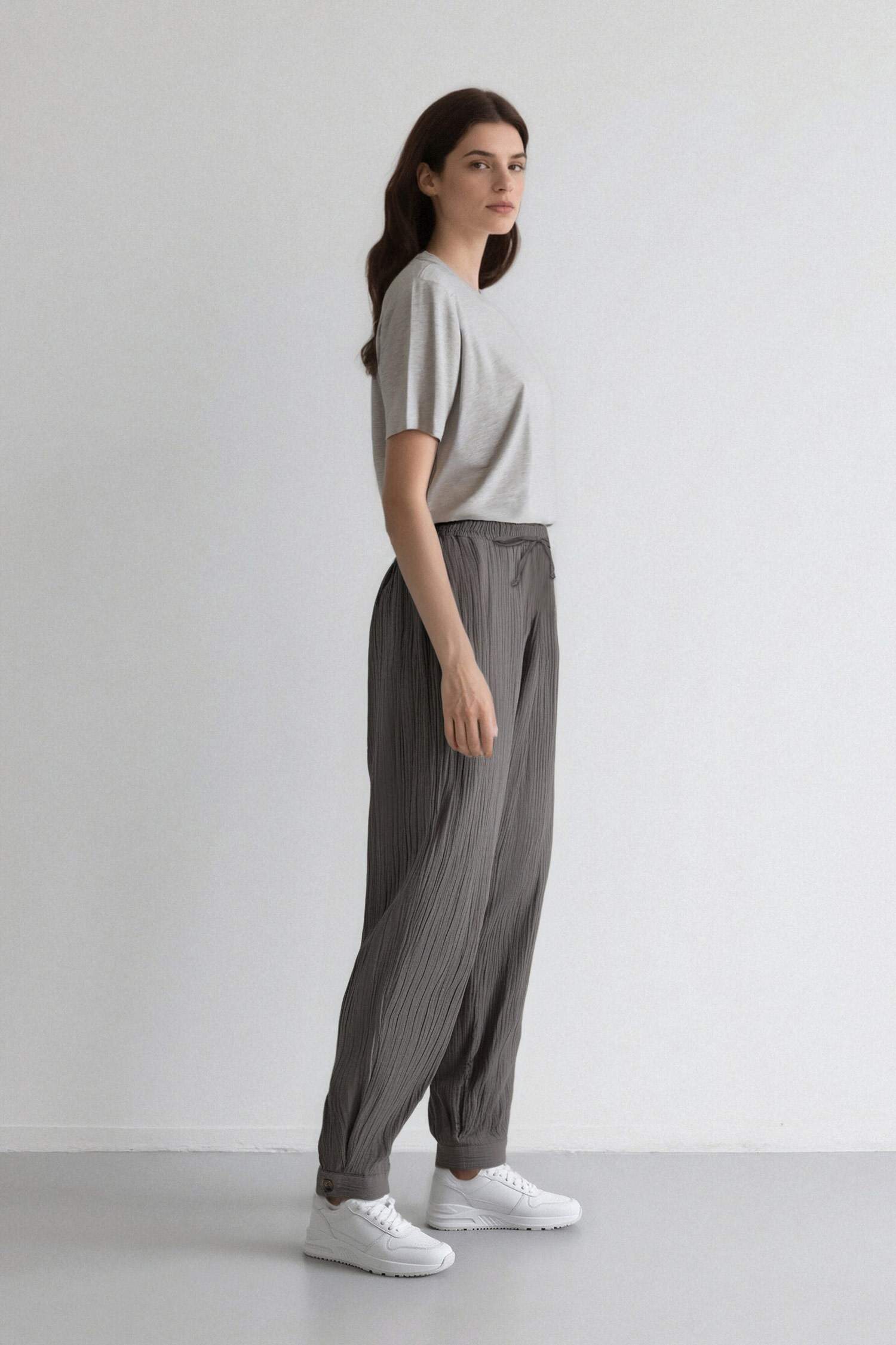 Cargo Fit Muslin Trousers