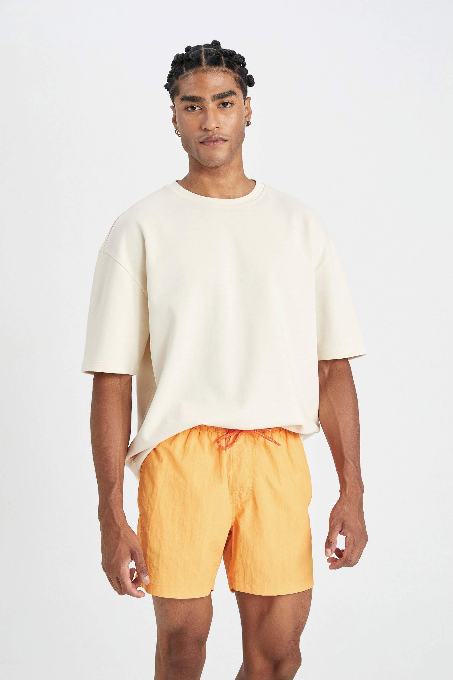 Washable Mesh Lined Short Length Swim Shorts