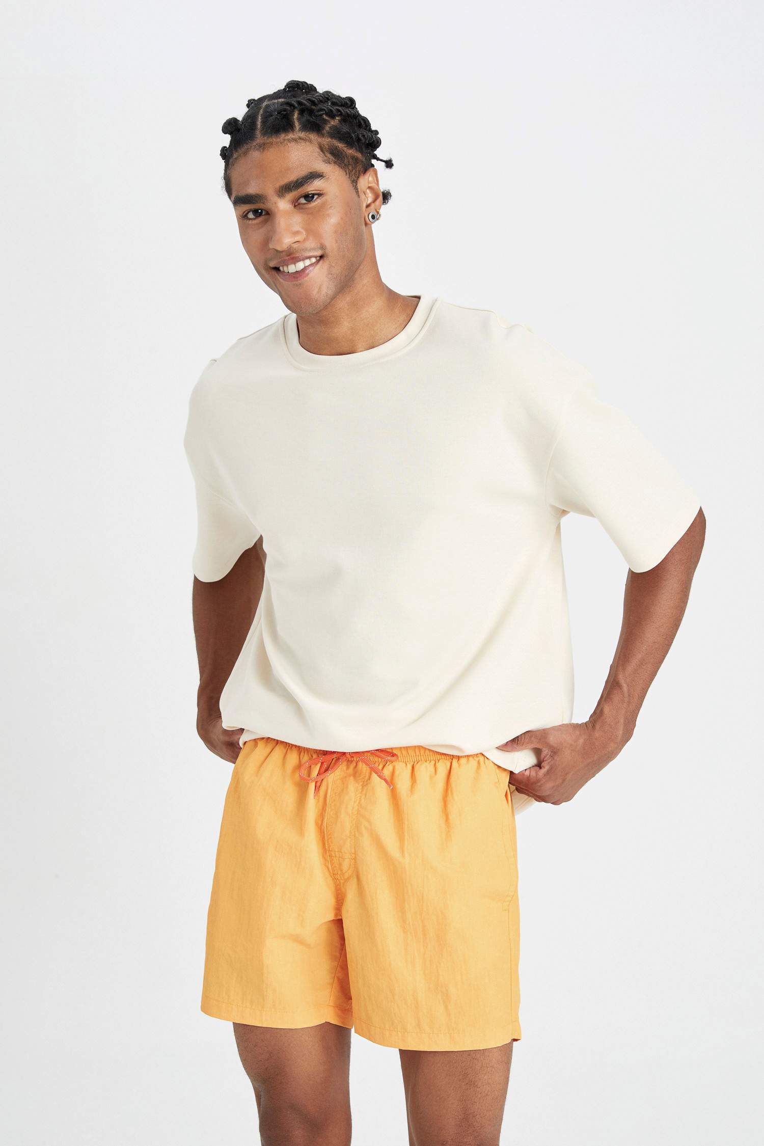 Washable Mesh Lined Short Length Swim Shorts