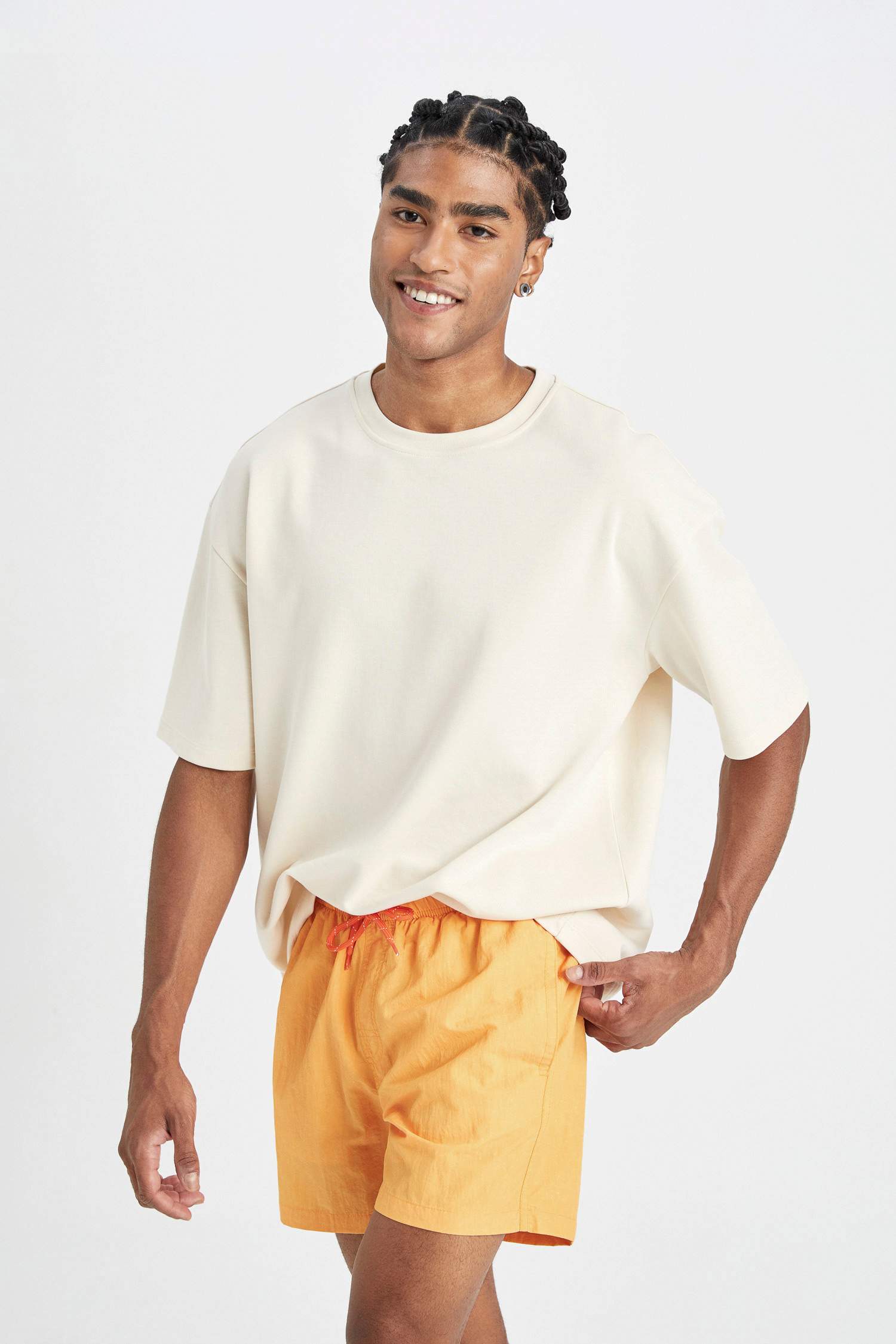 Washable Mesh Lined Short Length Swim Shorts