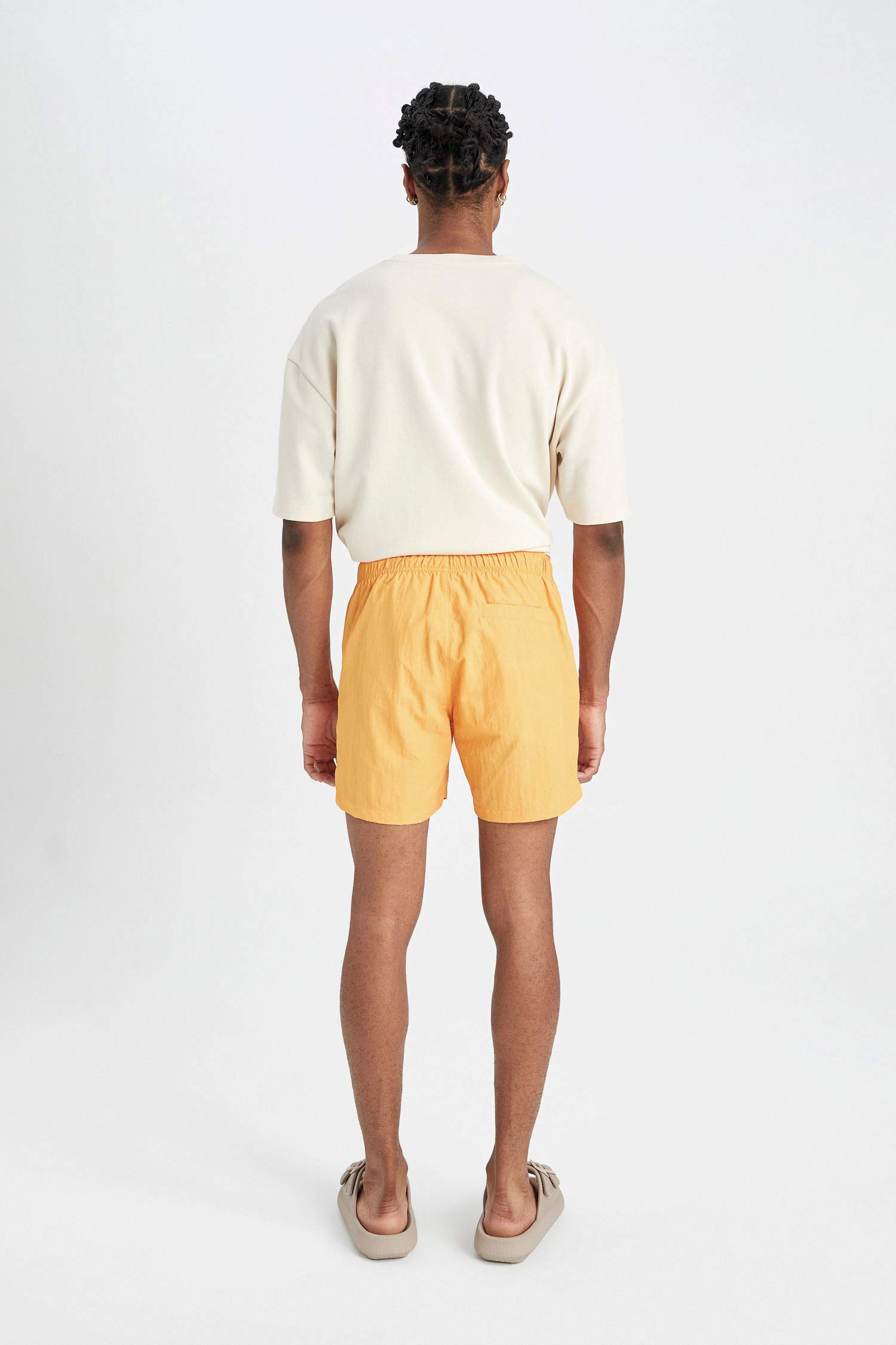 Washable Mesh Lined Short Length Swim Shorts