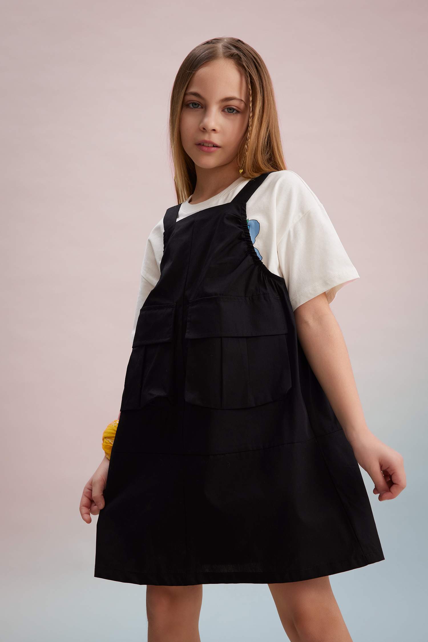 فستان اوفر بناتي قصة عادية