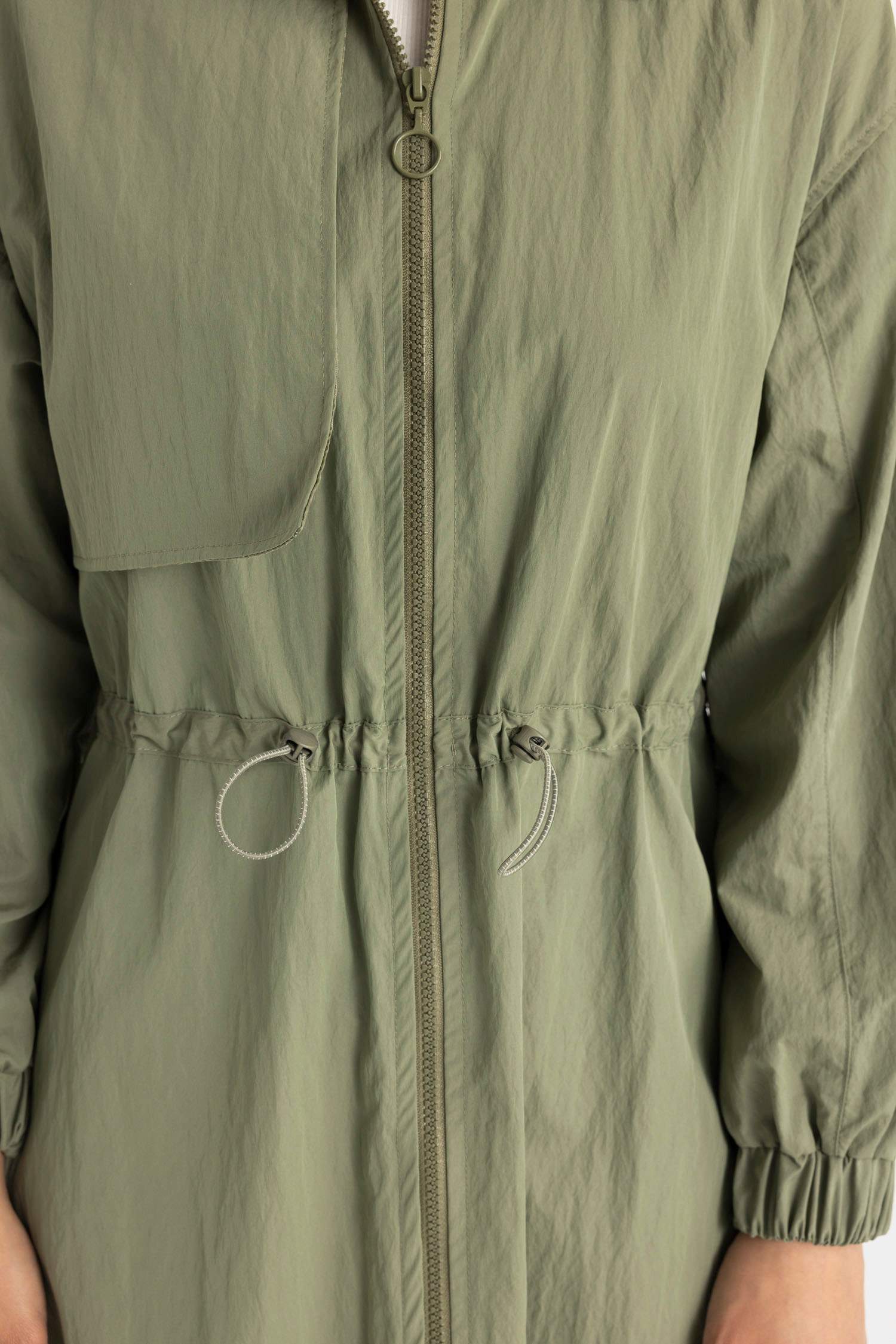 Shirt Collar Parachute Long Sleeve Dress