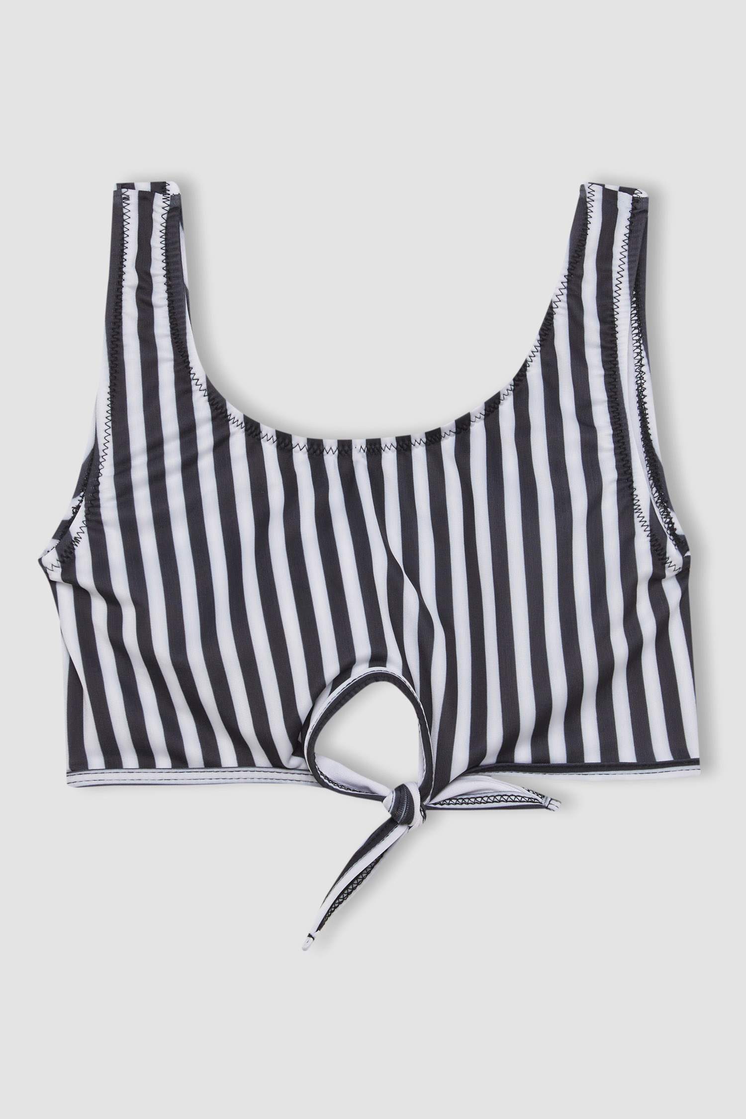 Kız Çocuk Çizgili Bikini Takımı