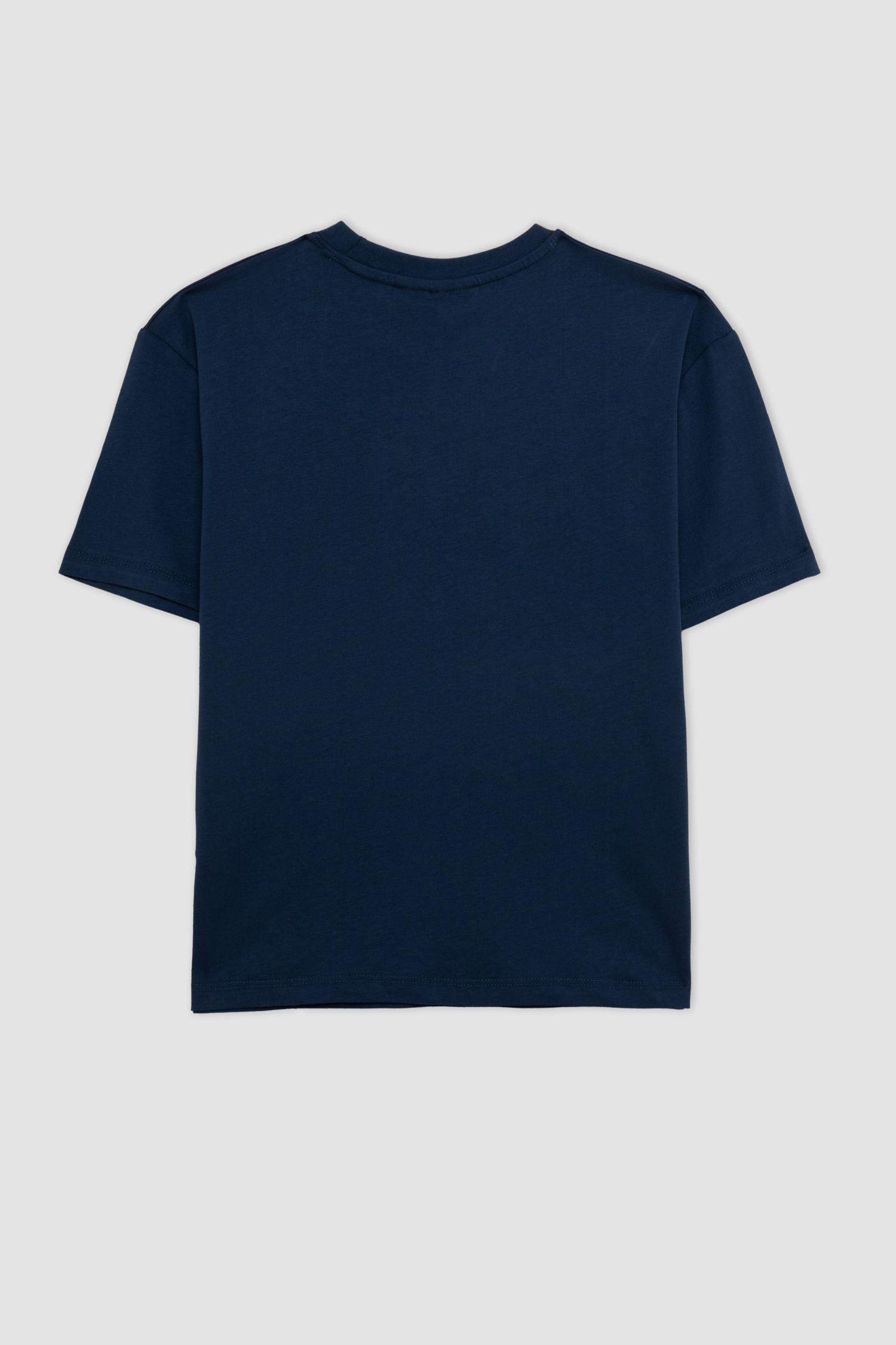 Erkek Çocuk NBA New York Knicks Oversize Geniş Kalıp Bisiklet Yaka Kısa Kollu Tişört