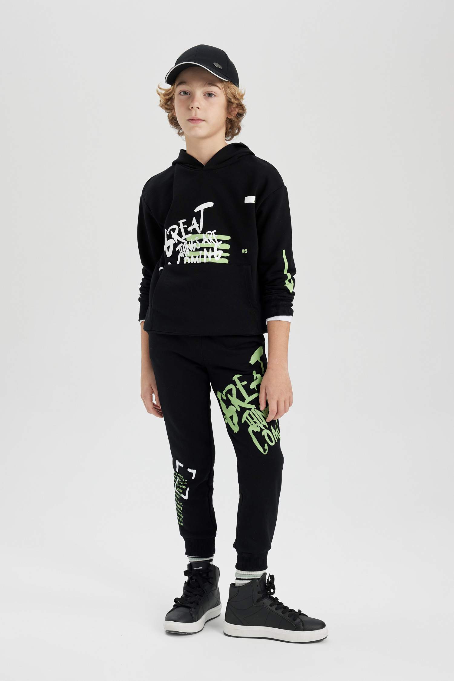 Erkek Çocuk Baskılı Jogger Eşofman Altı